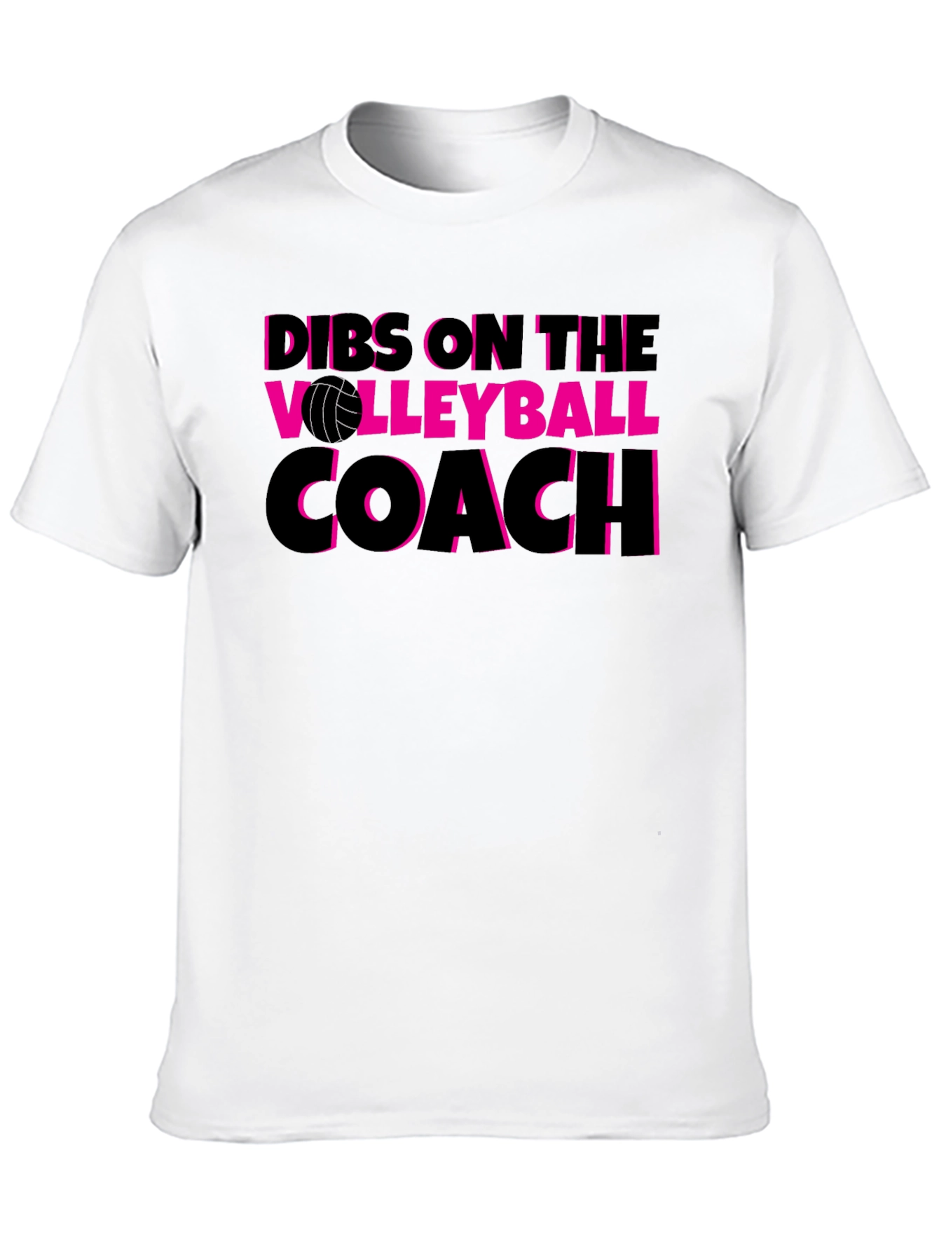 Black Dibs on the Volleyball Coach T-Shirt view 10