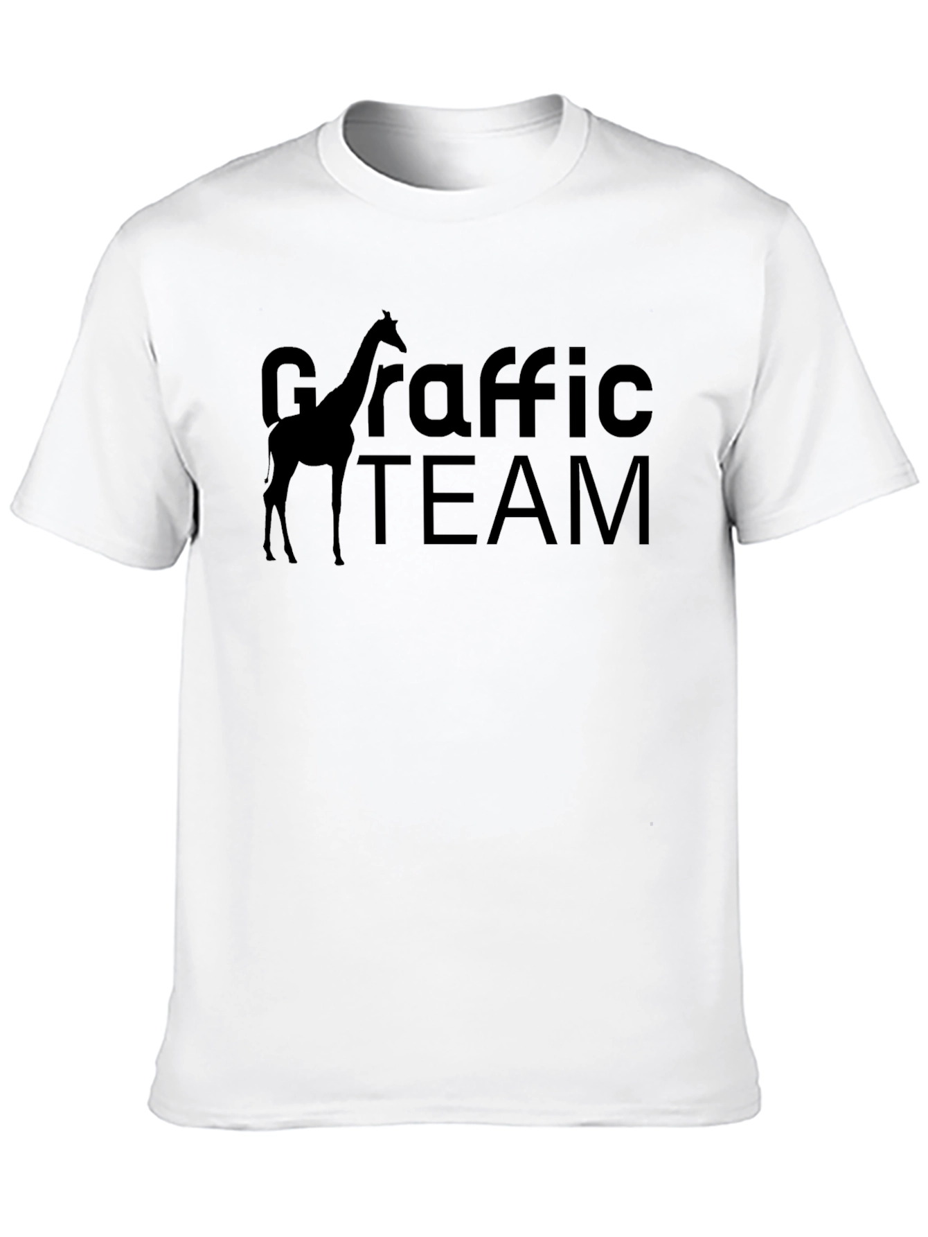 Black Graffic Team Giraffe T-Shirt view 10