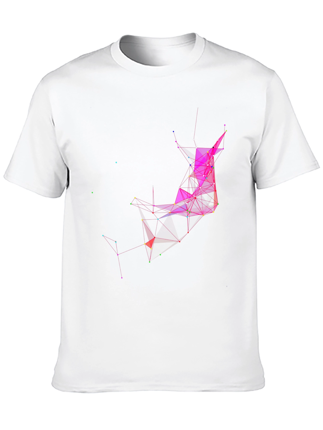 Black Abstract Geometric T-Shirt view 10