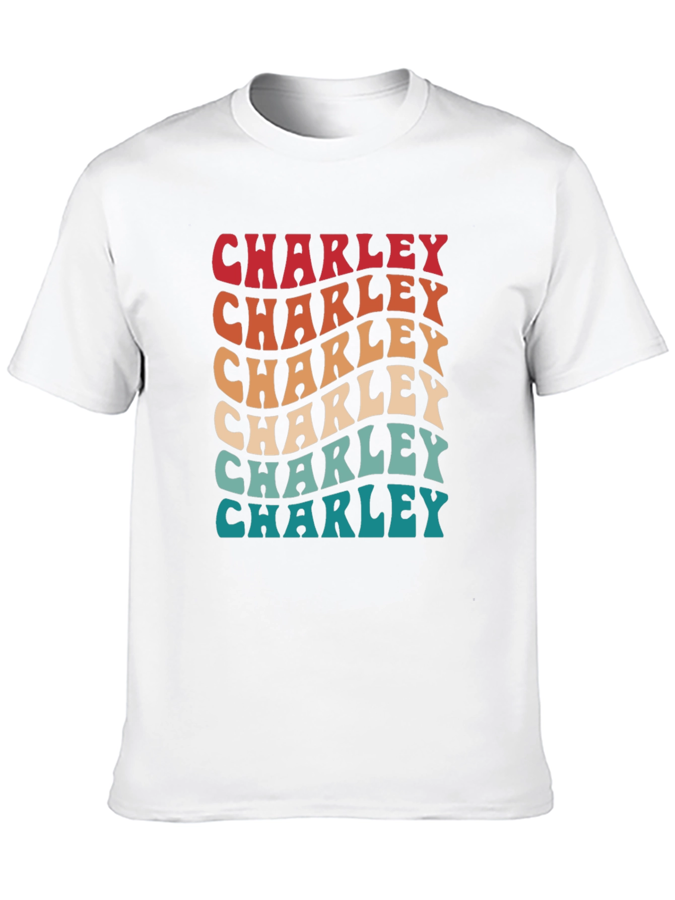 Retro Charley T-Shirt - Personalized Name Tee - 10