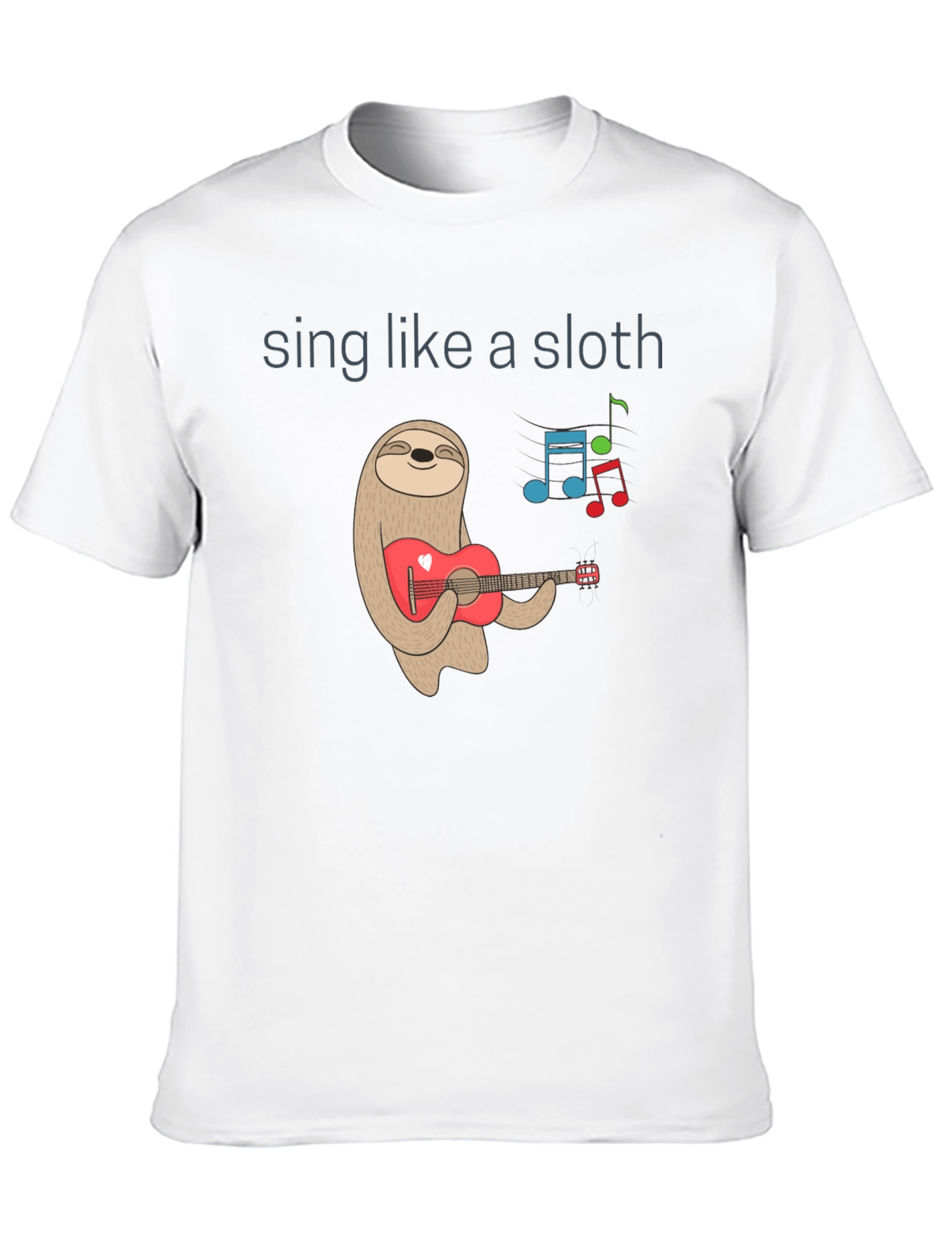 Black Sing Like a Sloth T-Shirt view 10