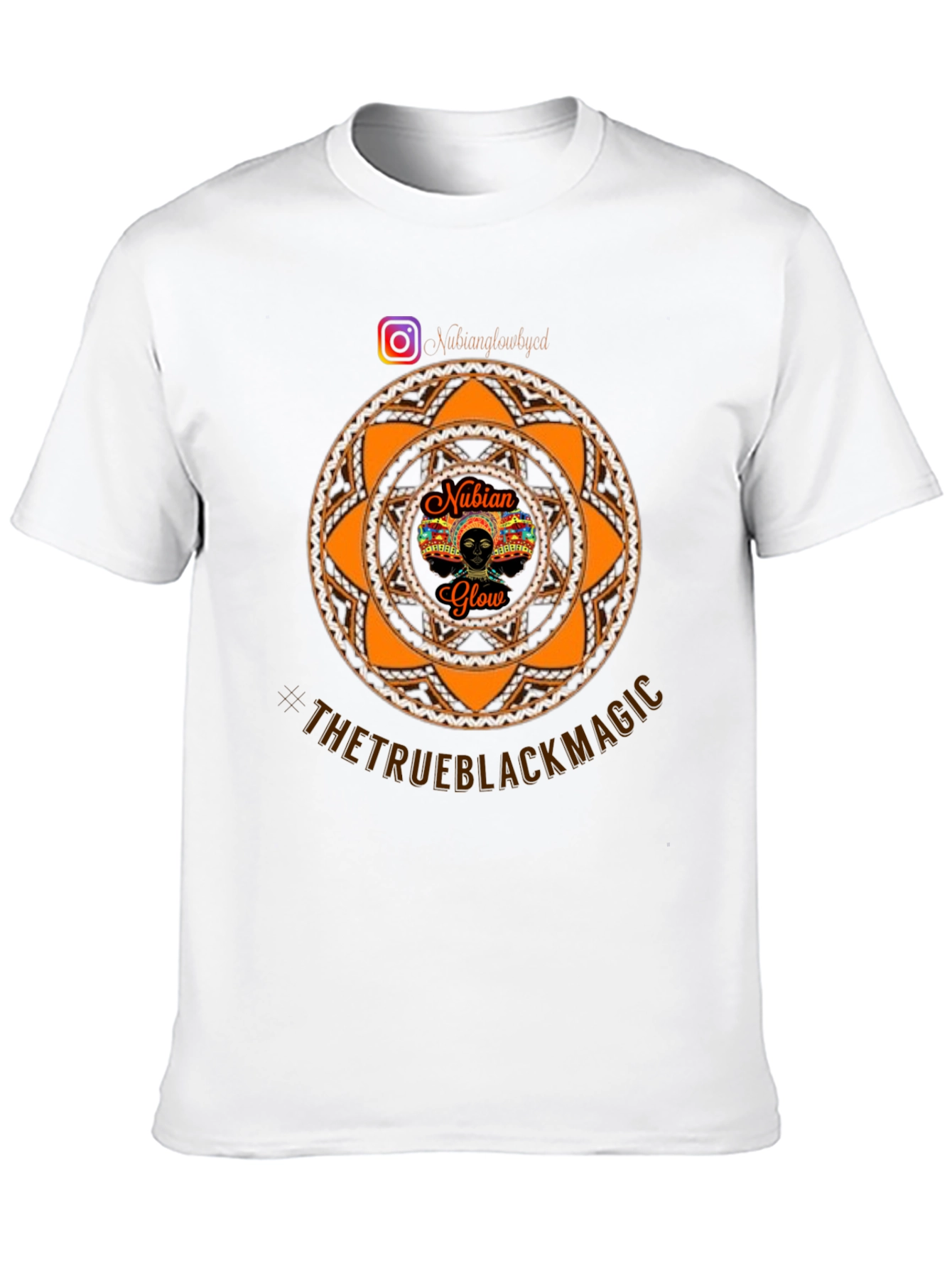 Black Nubian Glow Black T-Shirt - The True Black Magic view 10