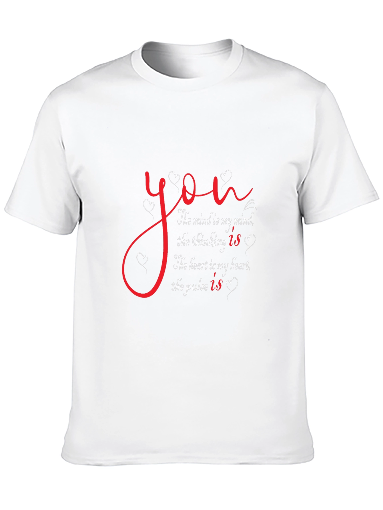 Black Romantic You T-Shirt - Mind, Heart, Pulse view 10