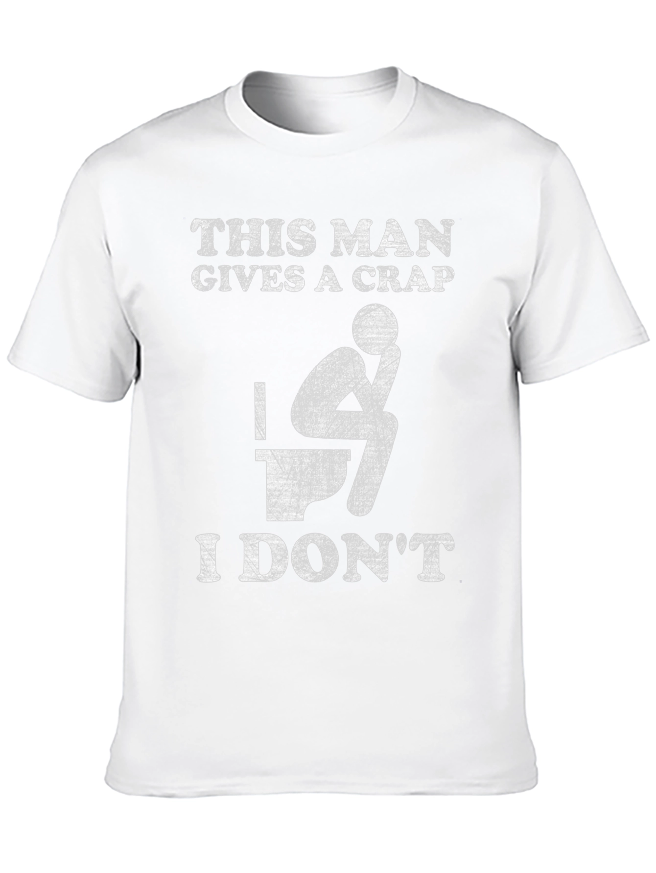 Black Funny "This Man Gives a Crap" Graphic Tee view 10