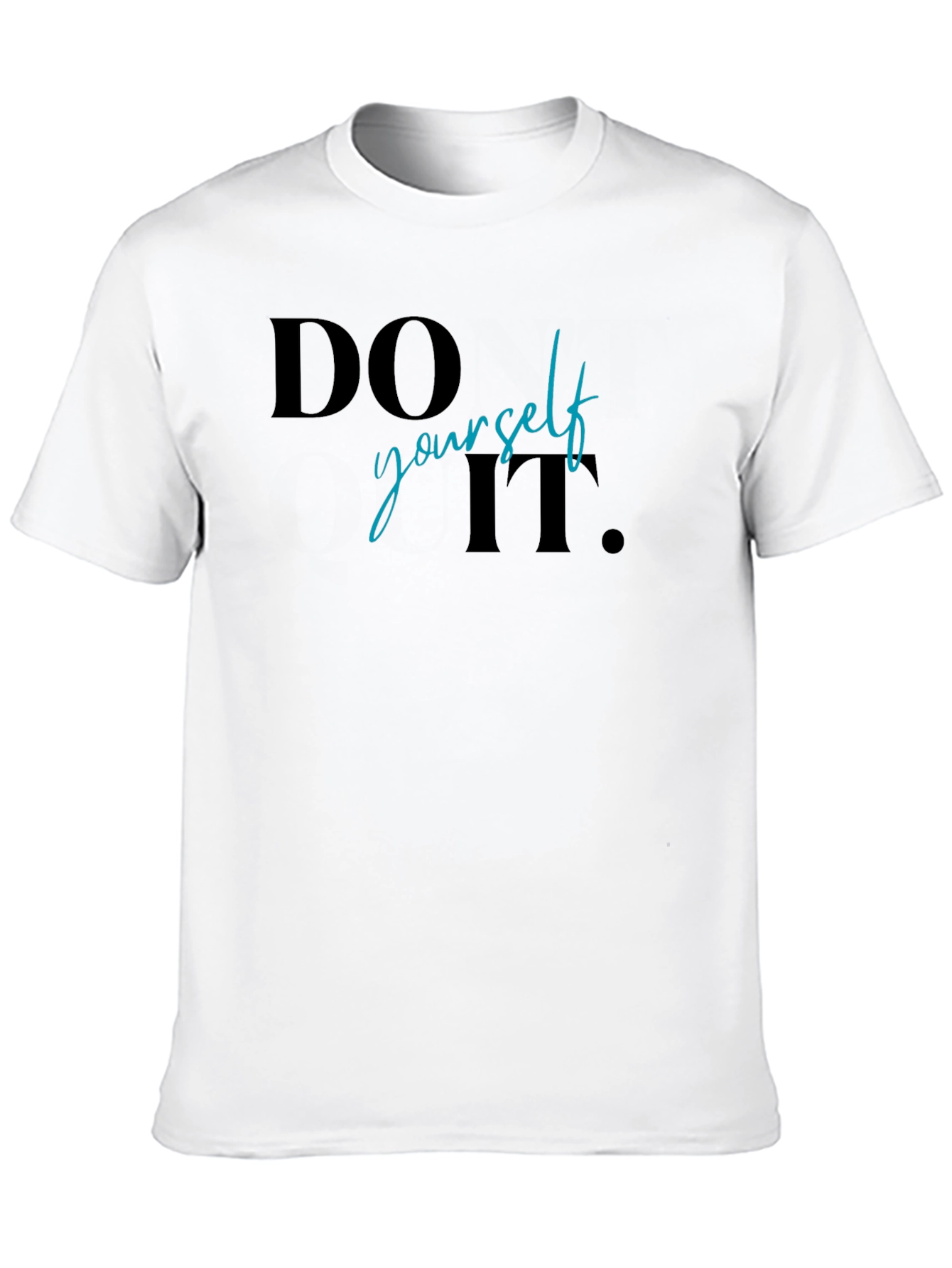 Black Do It Yourself Graphic Print T-Shirt view 10