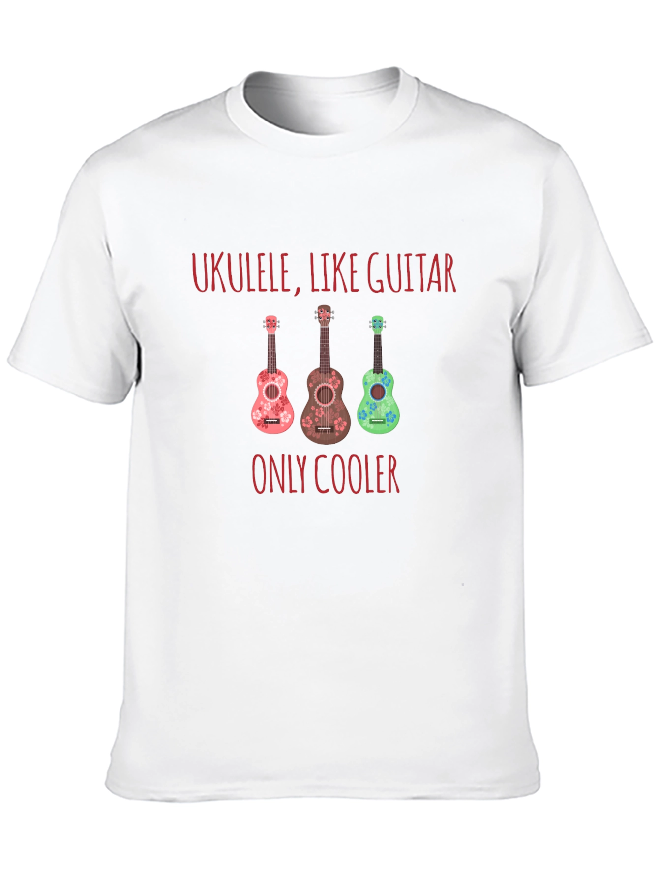 Black Ukulele Like Guitar T-Shirt - Musician Tee view 10