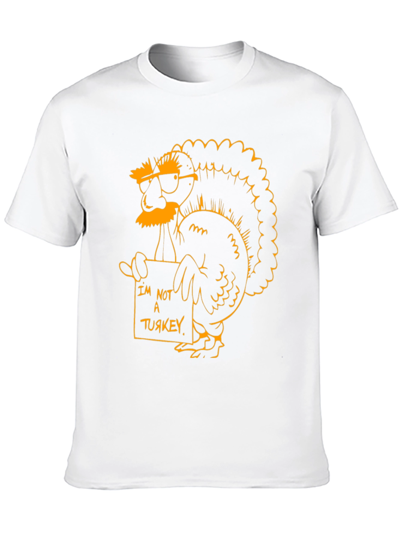 Black Funny Turkey T-Shirt - I'm Not A Turkey view 10