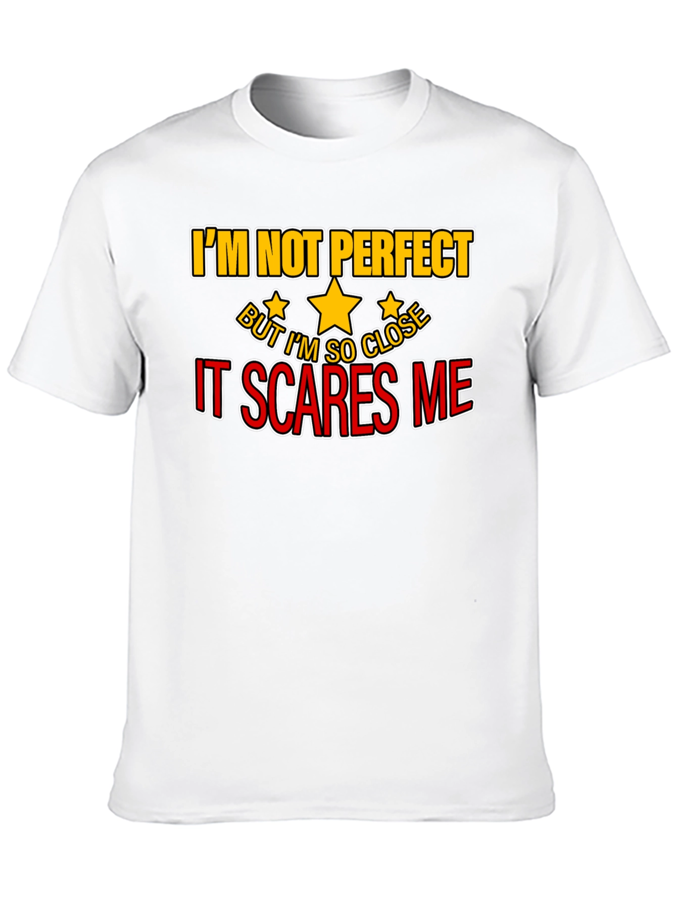 Black I'm Not Perfect Funny Graphic Tee view 10
