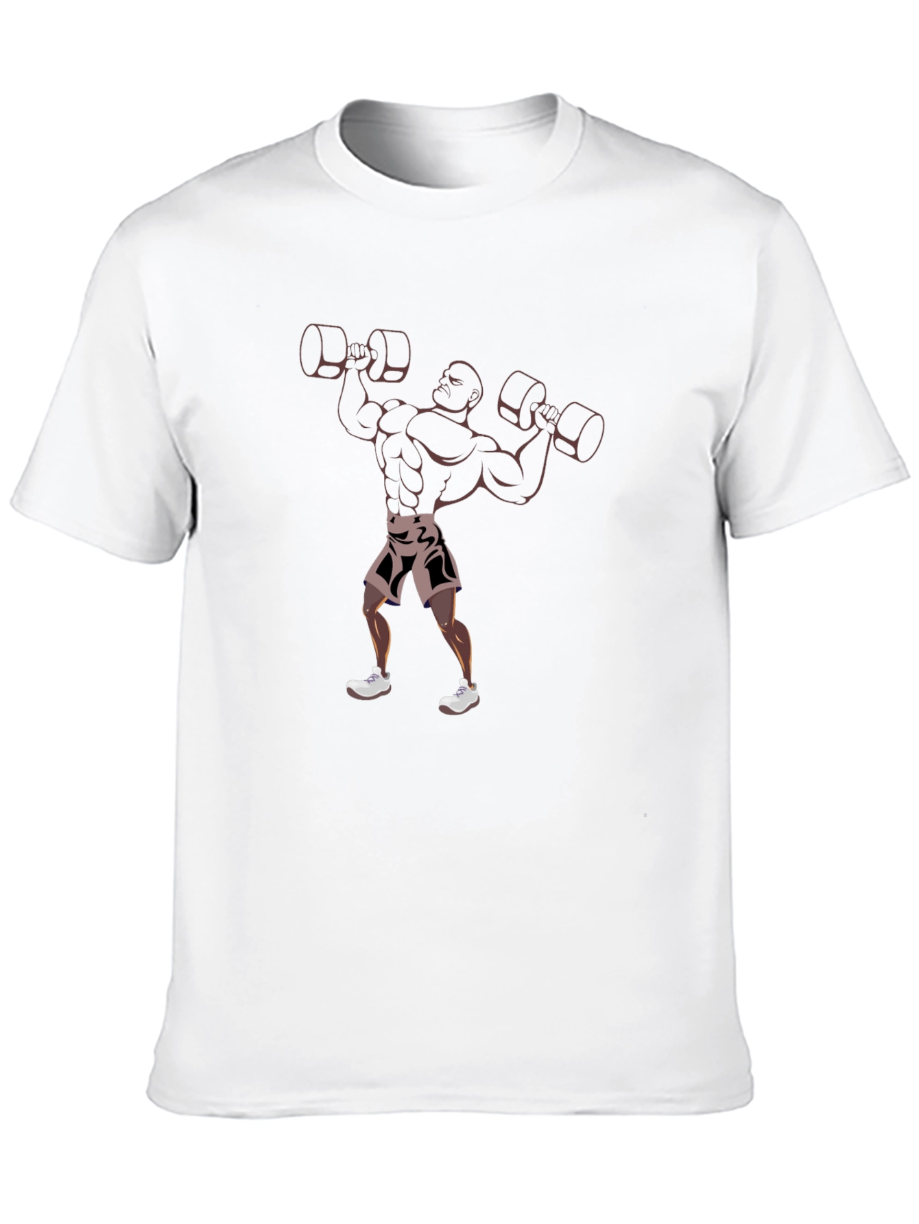 Black Black T-Shirt with Weightlifter Graphic view 10