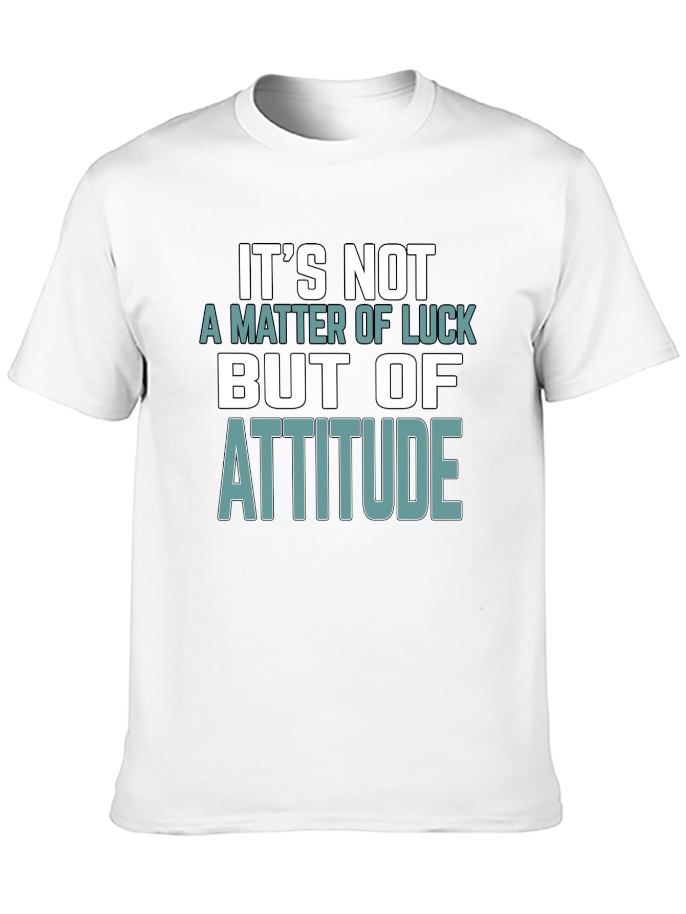 Black Attitude Matters T-Shirt - Motivational Design view 10