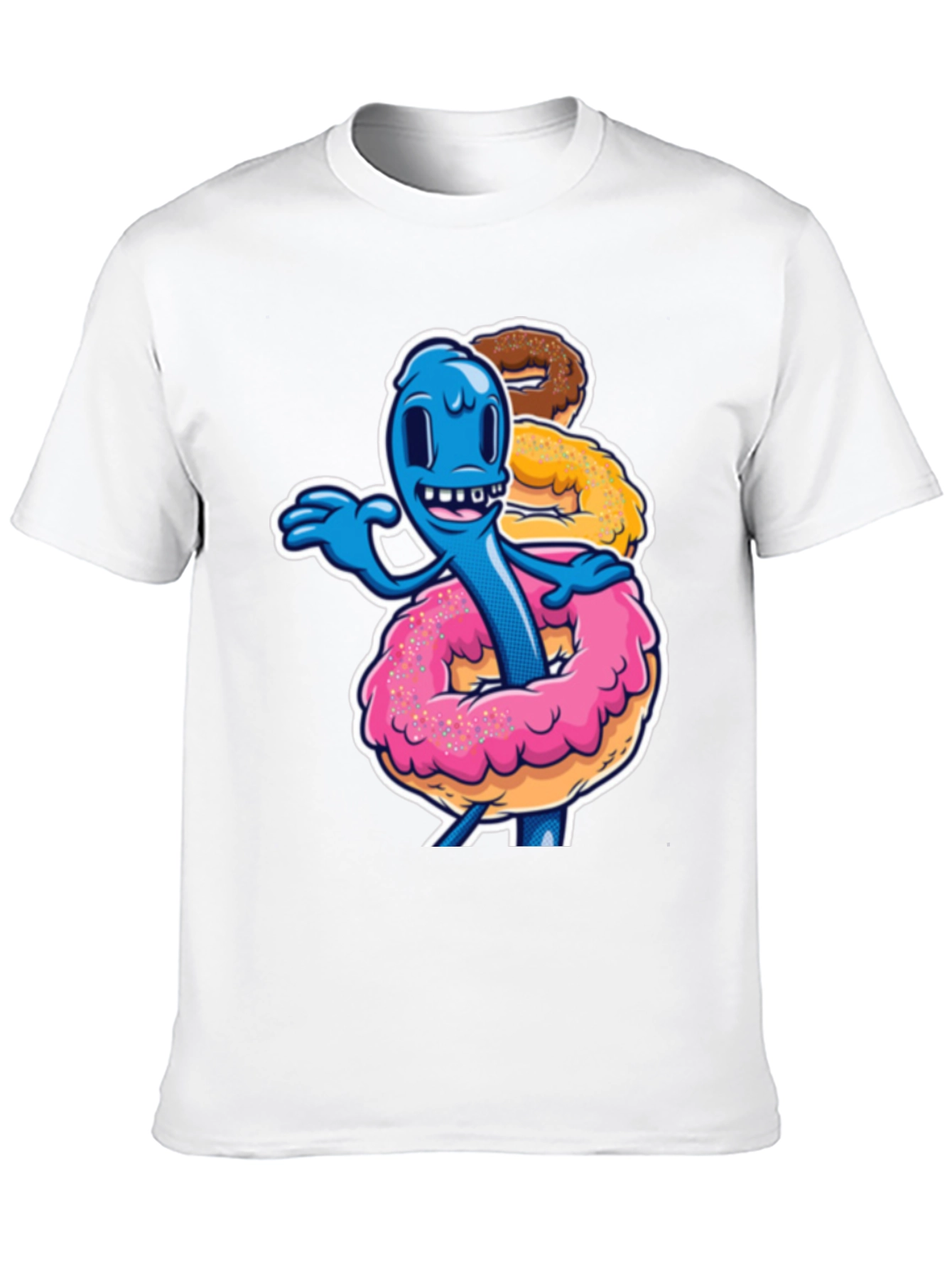 Black Donut Monster Graphic Tee - Fun & Unique Design view 10