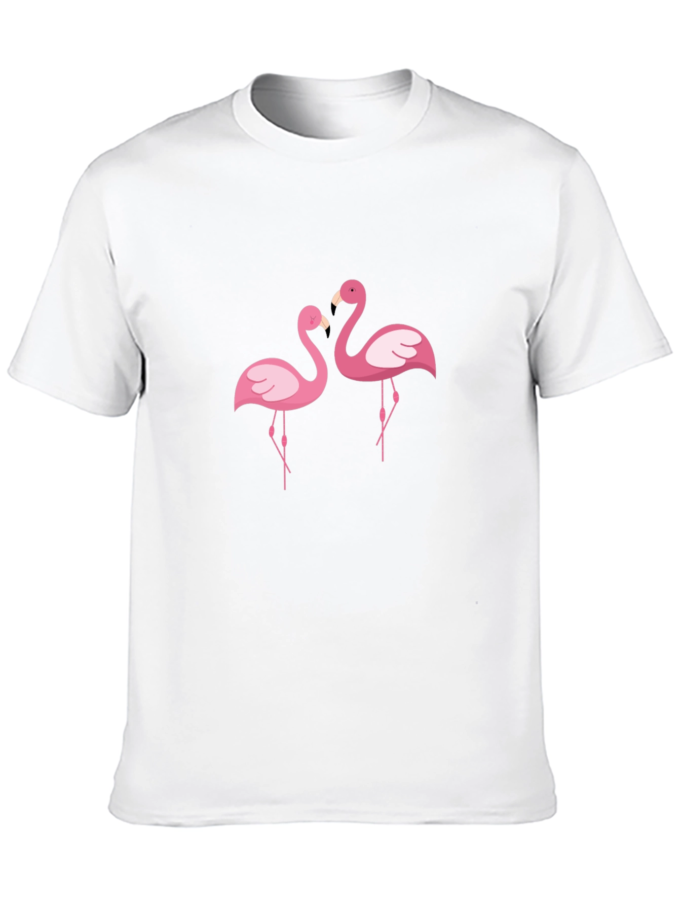 Black Black T-Shirt with Pink Flamingo Design view 10