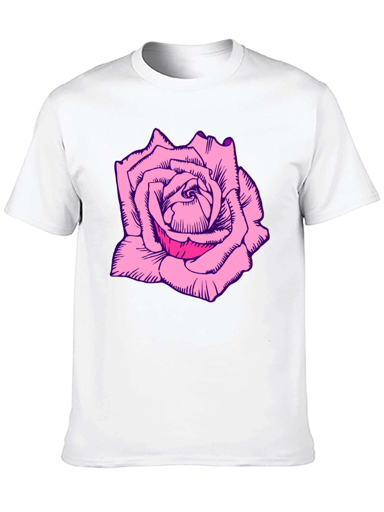 Black Rose Graphic Tee - Bold Black T-Shirt view 10