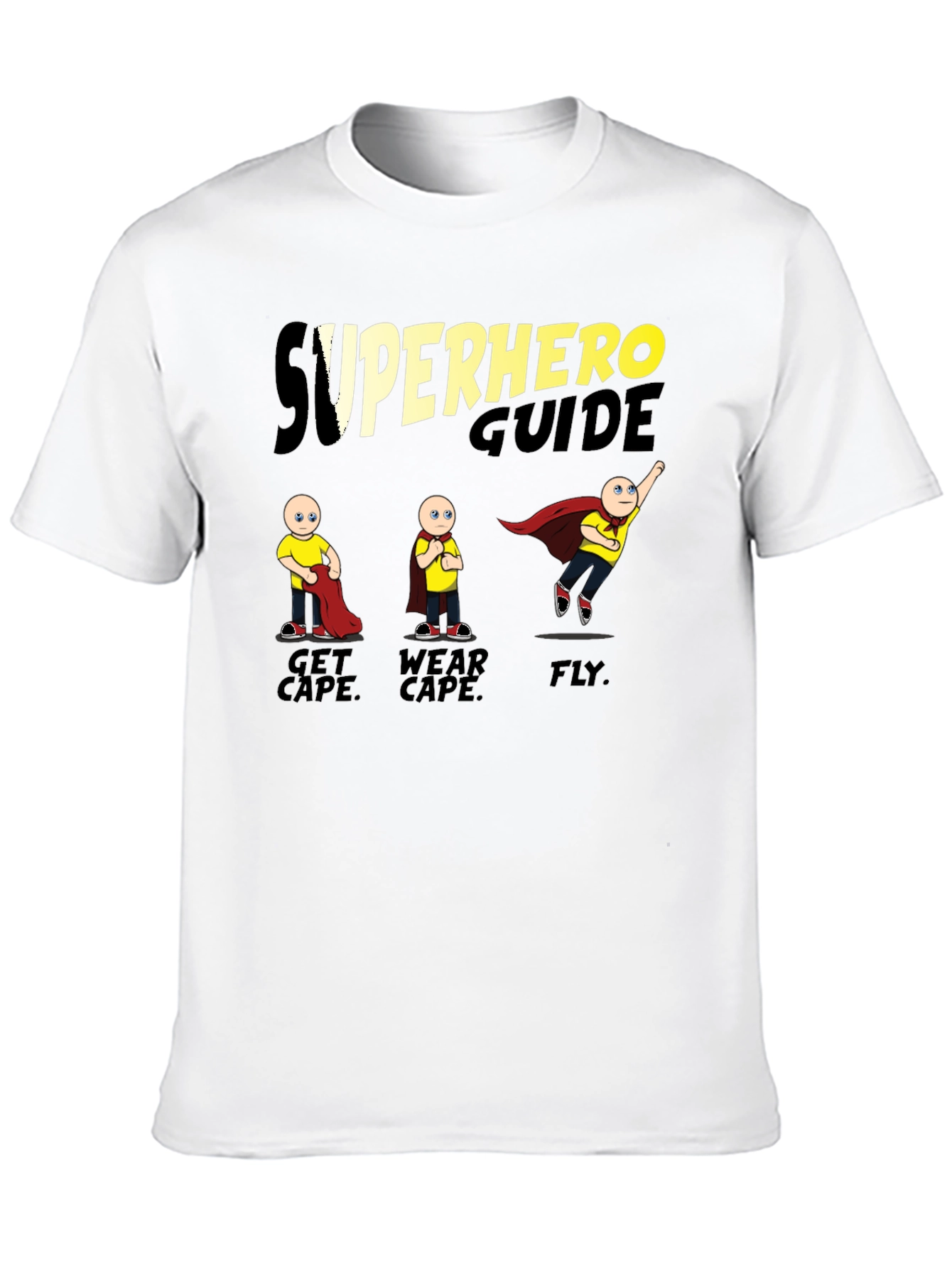 Black Superhero Guide T-Shirt view 10