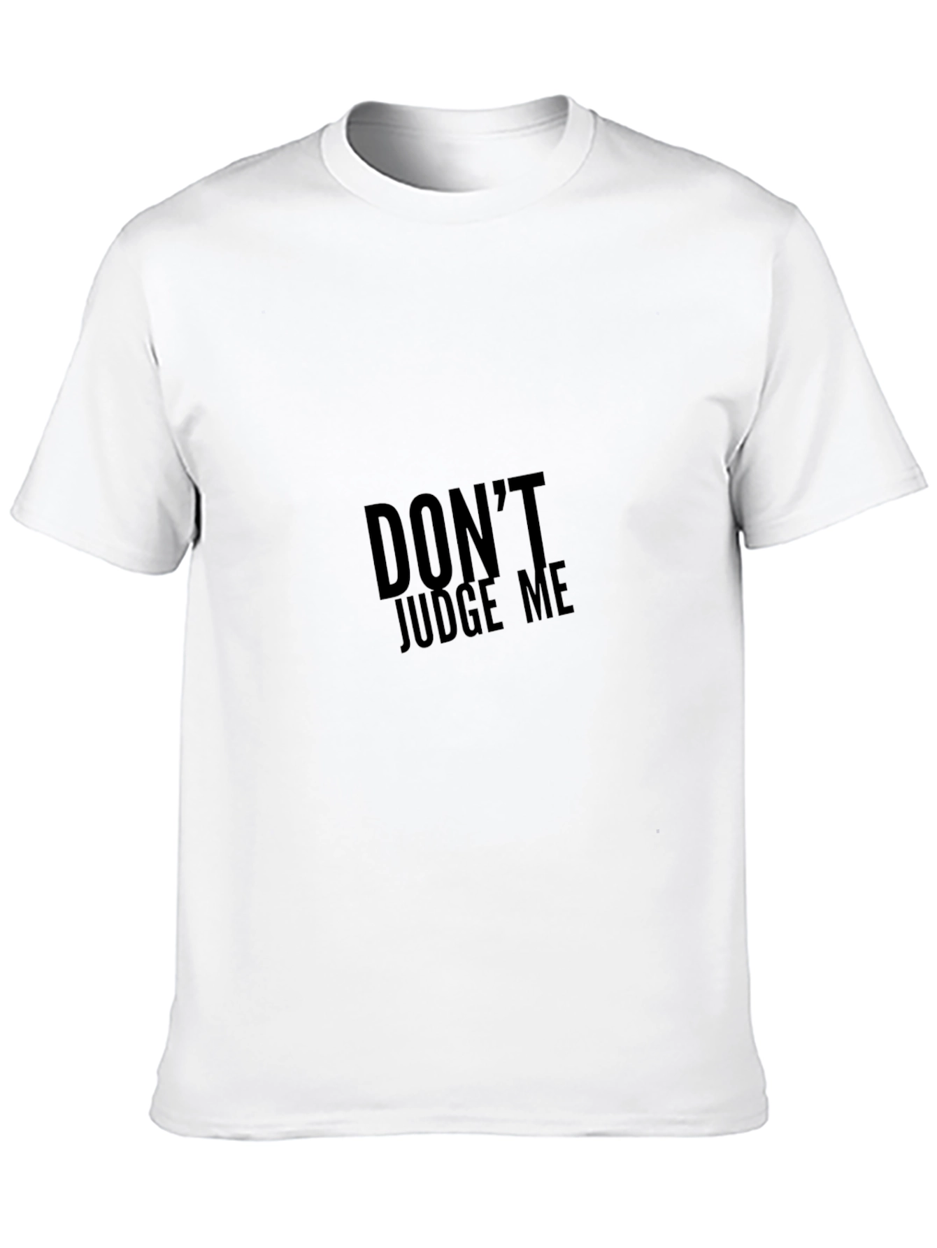 Black Edgy Graphic Tee: Don't Judge Me view 10