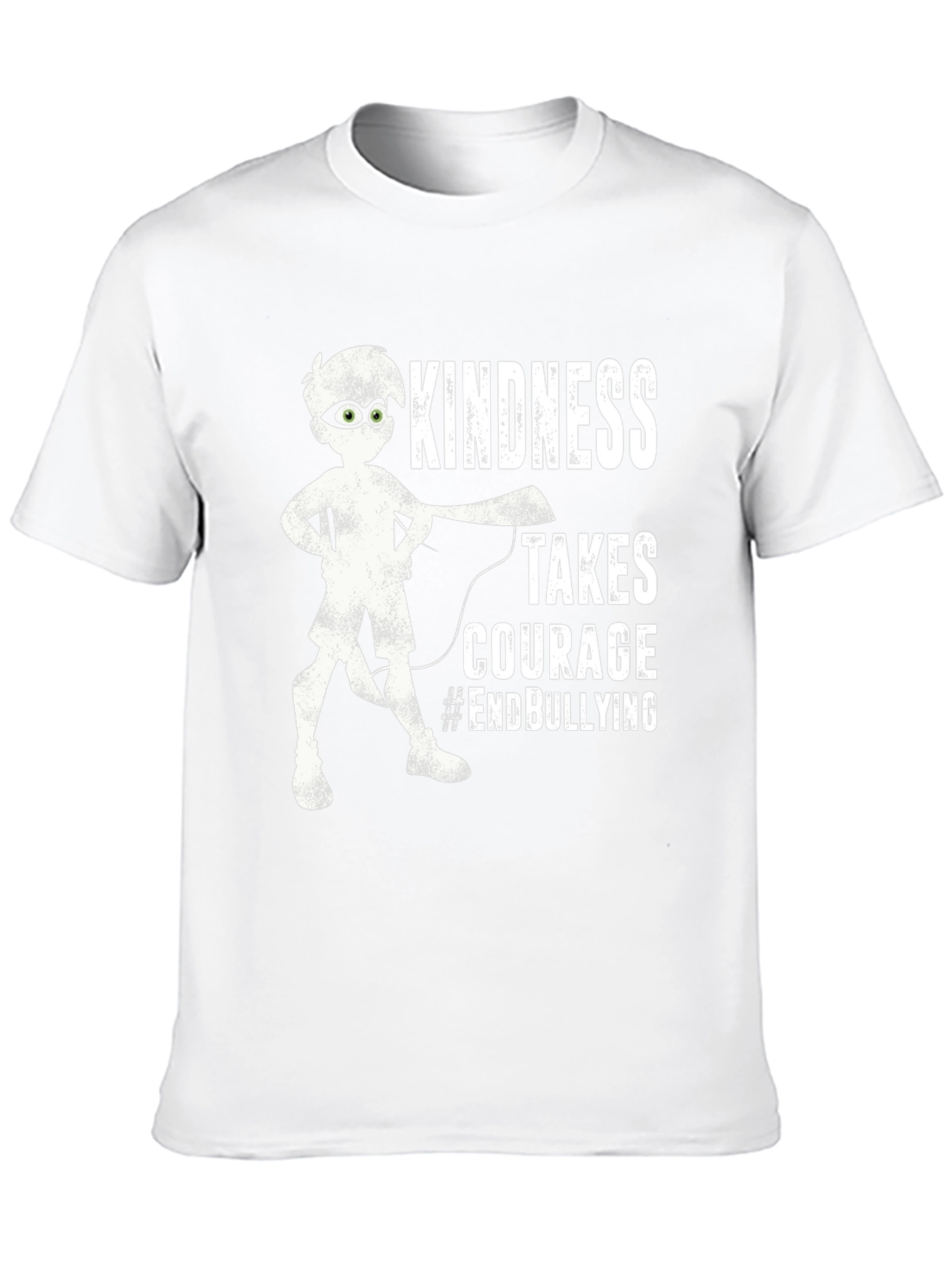 Black Kindness Takes Courage T-Shirt - End Bullying view 10