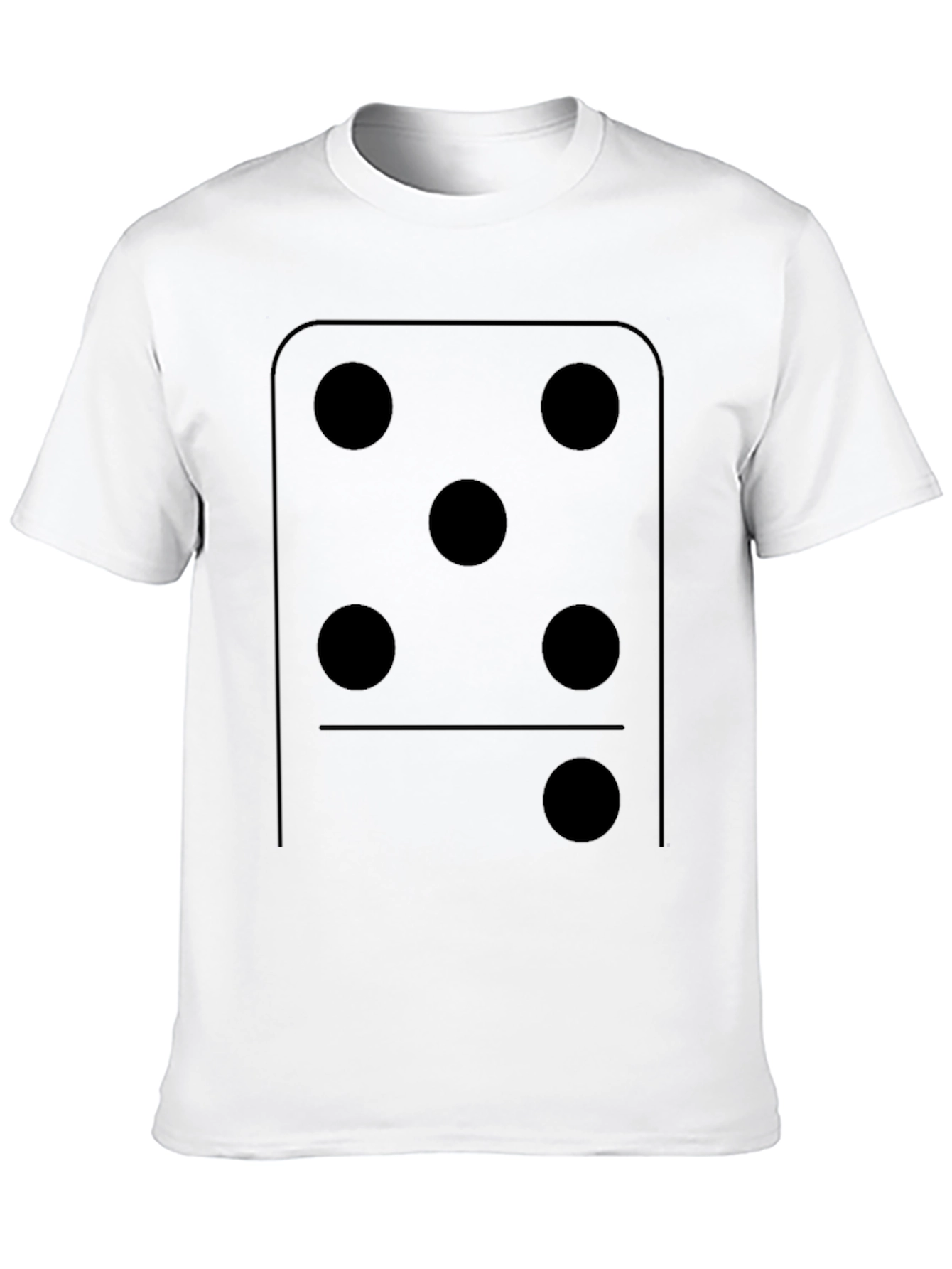Black Domino Five T-Shirt - Classic Design view 10