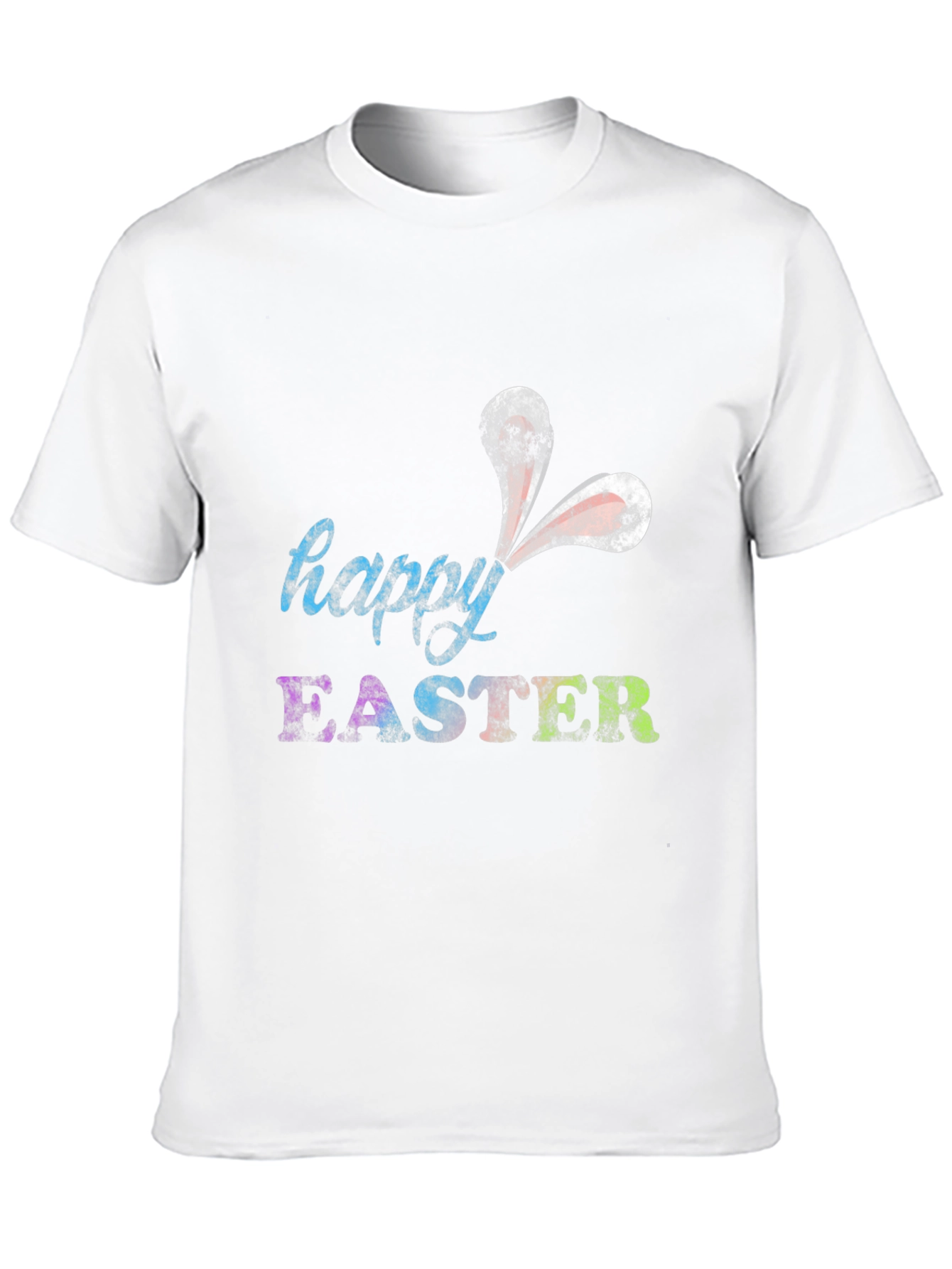 Black Happy Easter Bunny Ears T-Shirt view 10