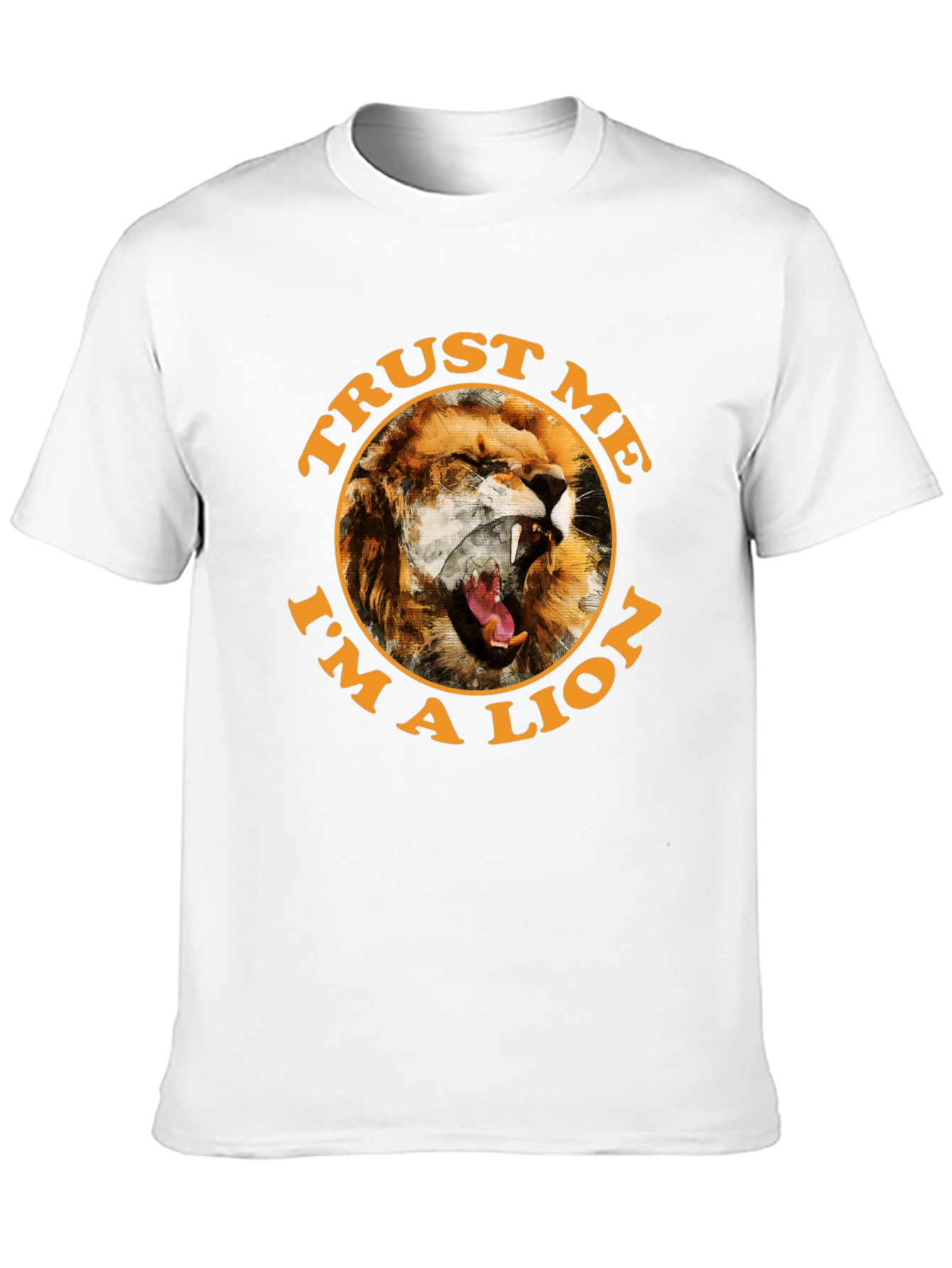 Black Trust Me I'm a Lion Graphic Tee view 10