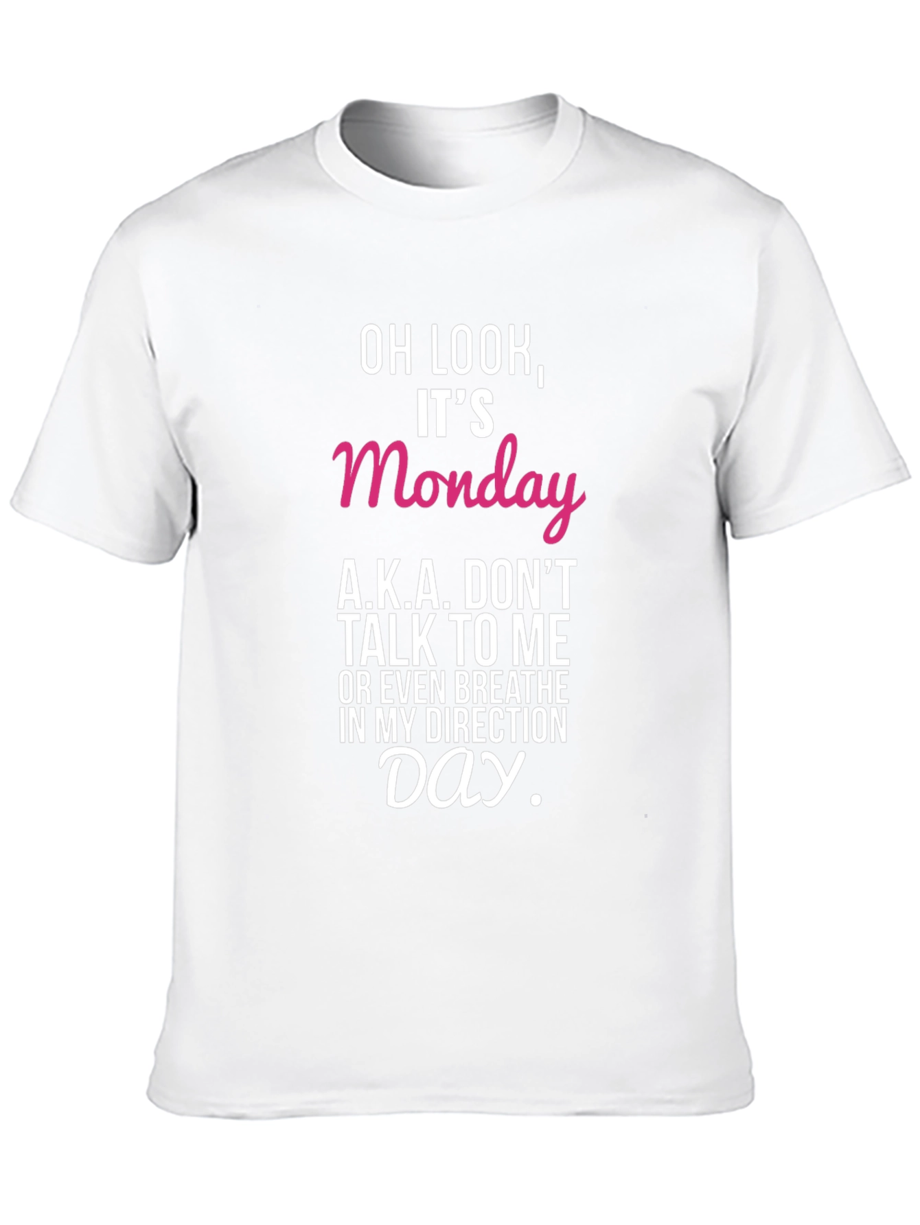 Black Funny Monday T-Shirt - Don't Talk To Me Day view 10