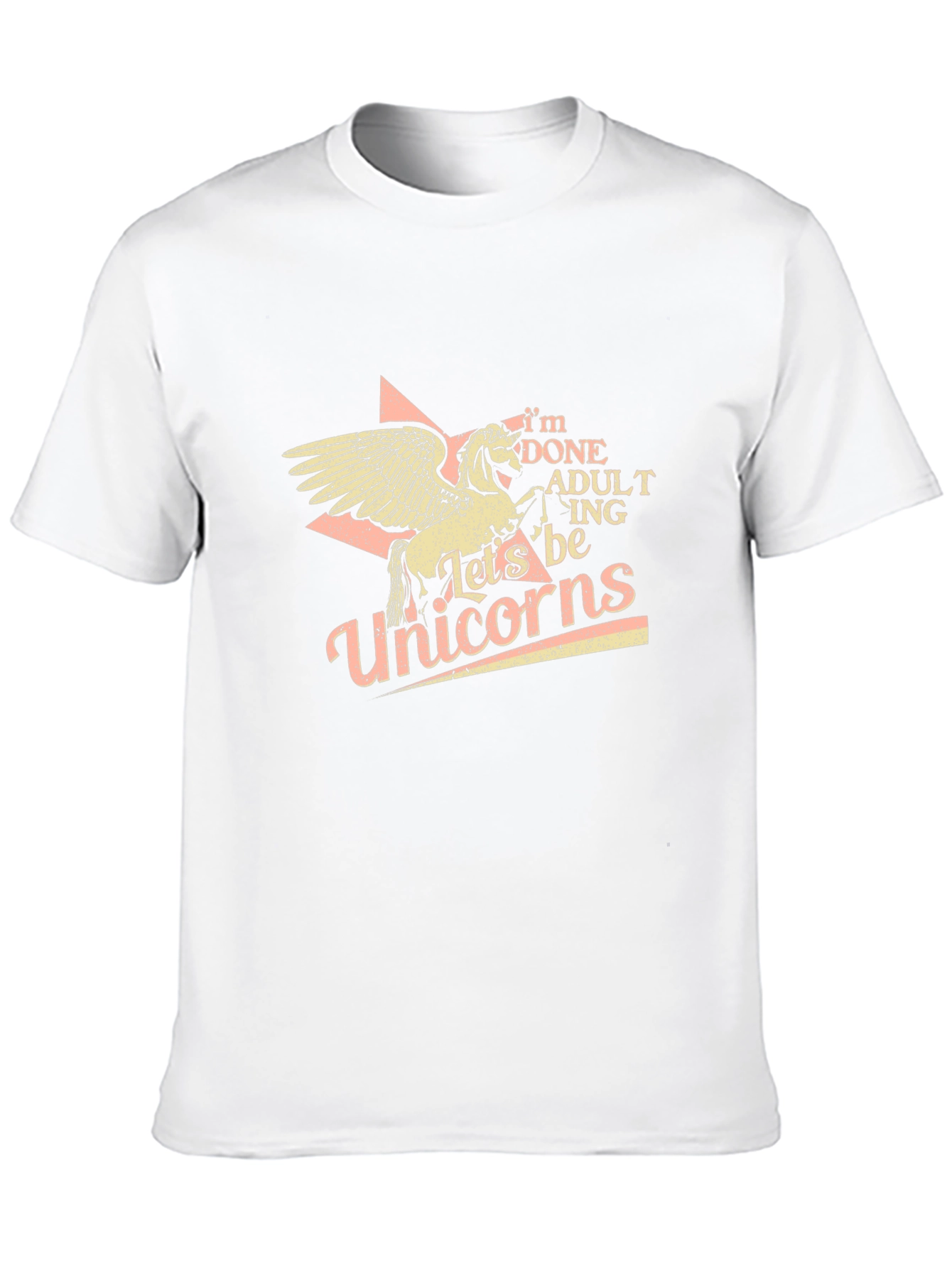 Black I'm Done Adulting Let's Be Unicorns T-Shirt view 10