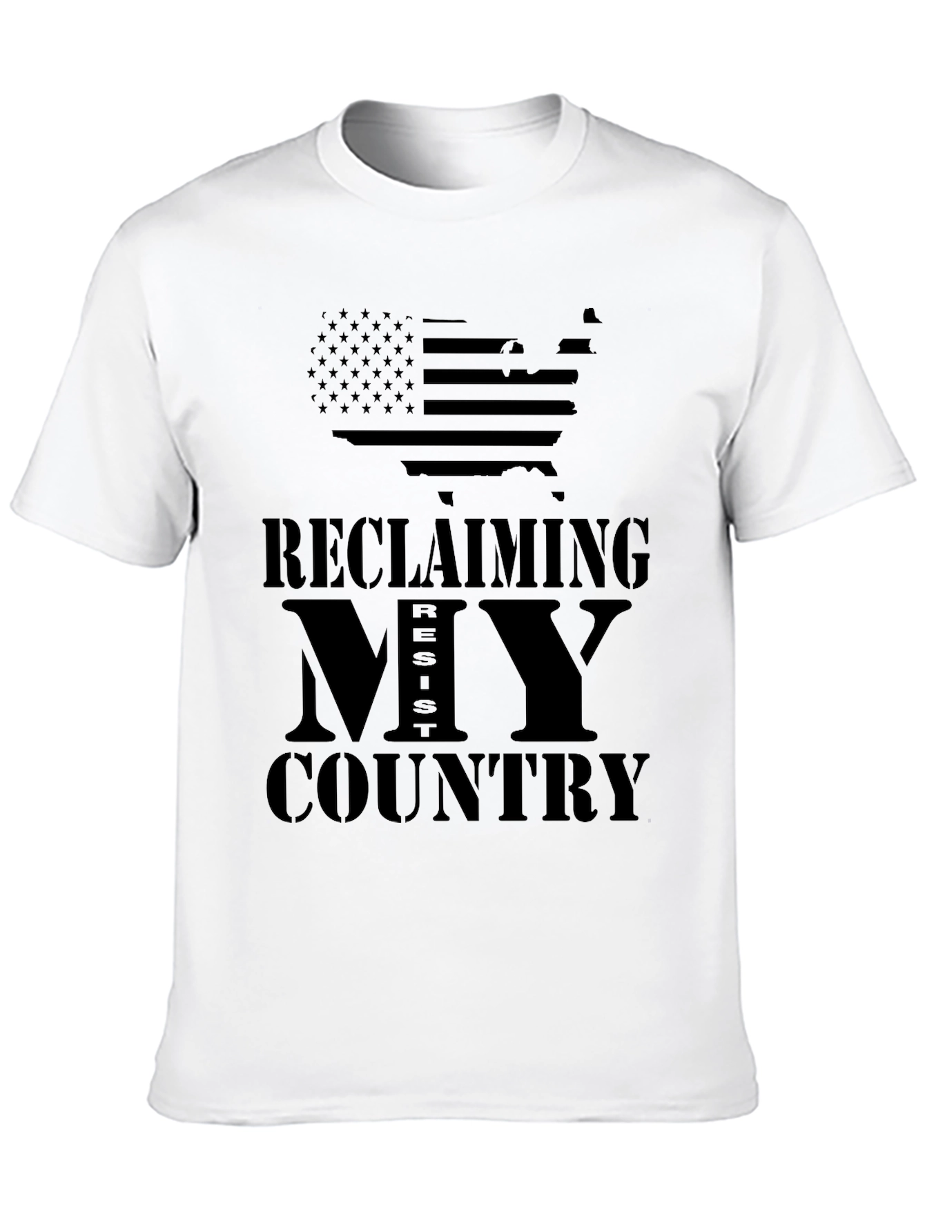 Black Reclaiming My Country Graphic T-Shirt view 10