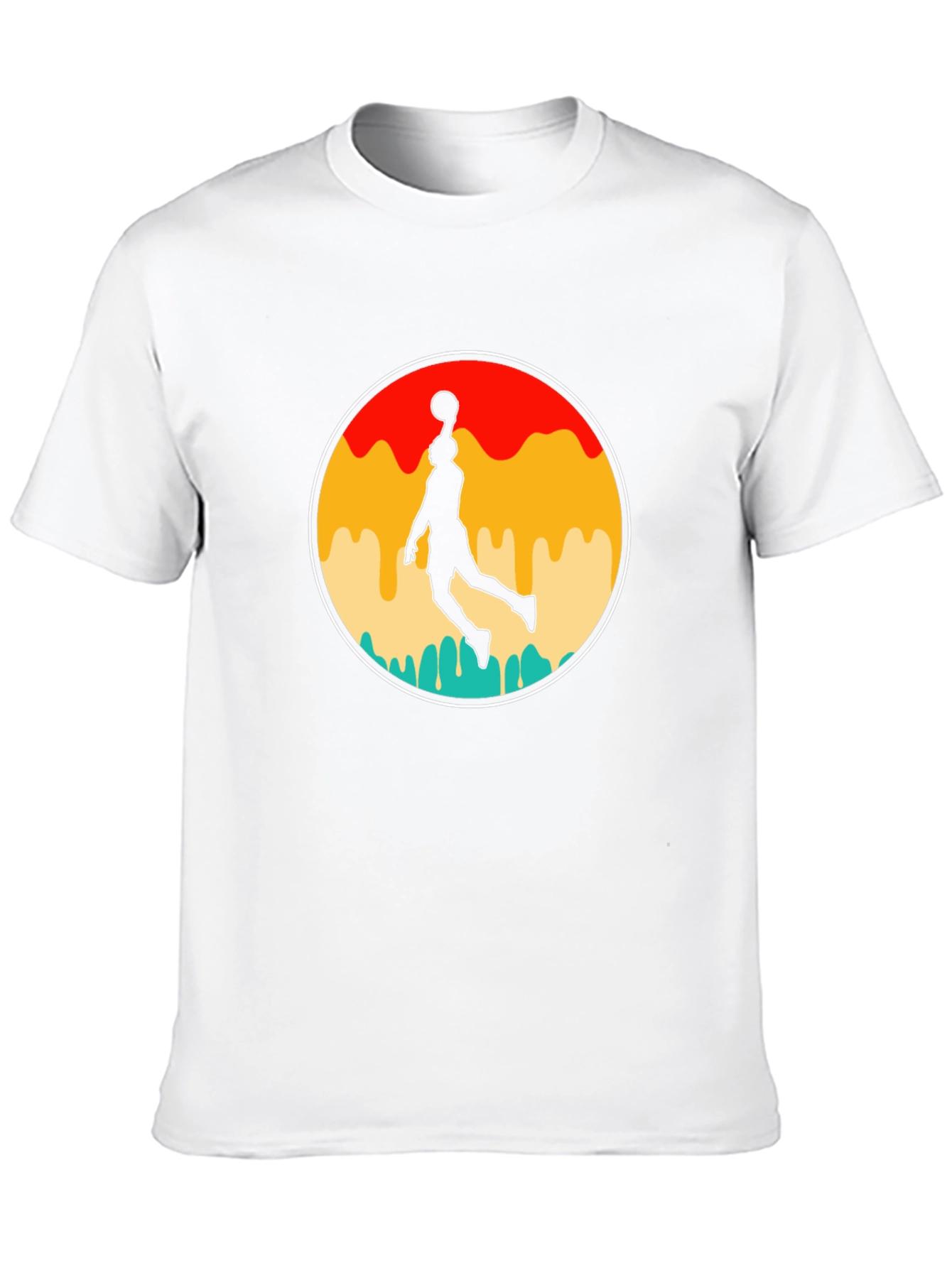 Black Retro Basketball Player Graphic T-Shirt view 10