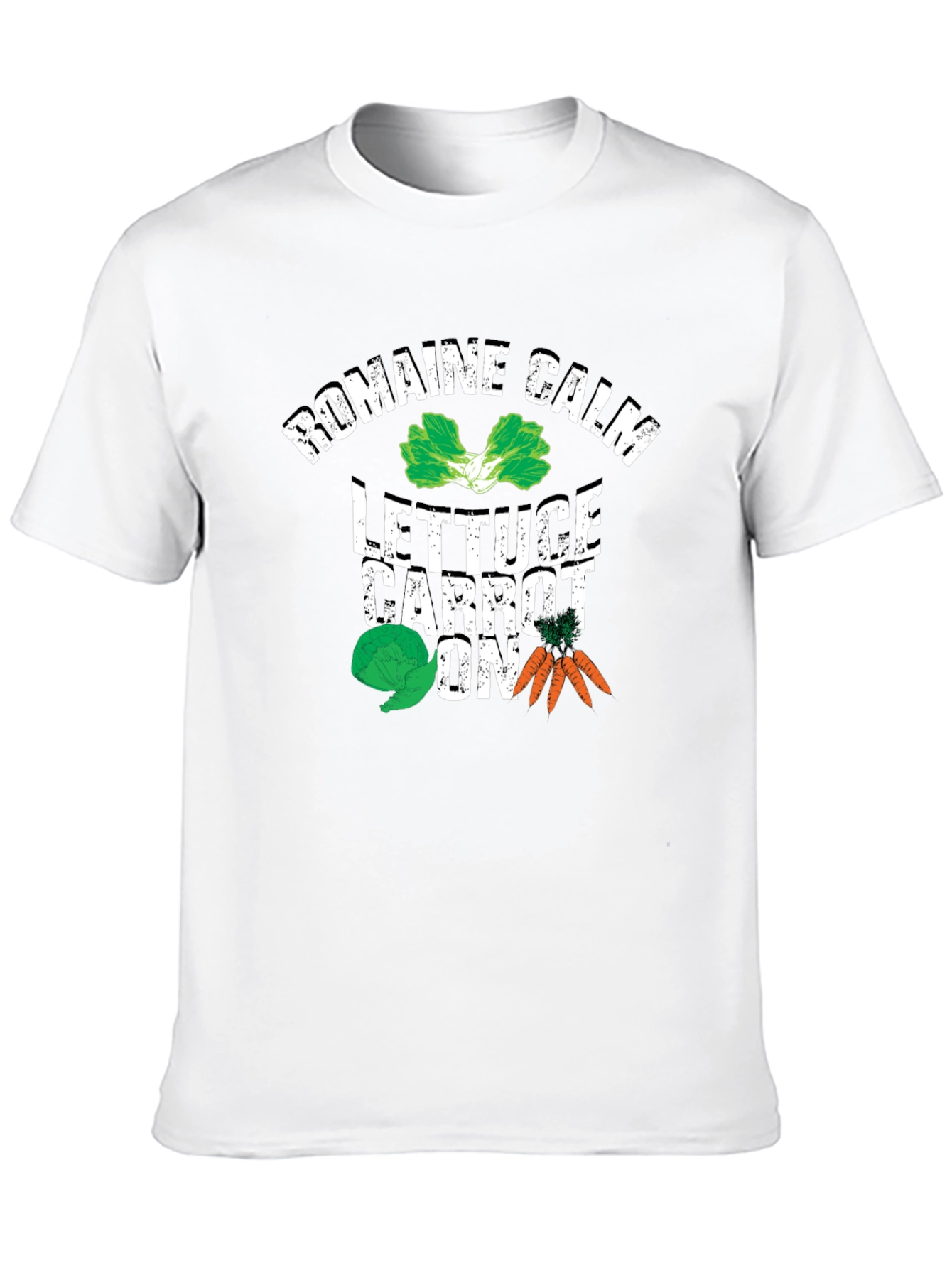 Romaine Calm Lettuce Carrot On Graphic T-Shirt - 10