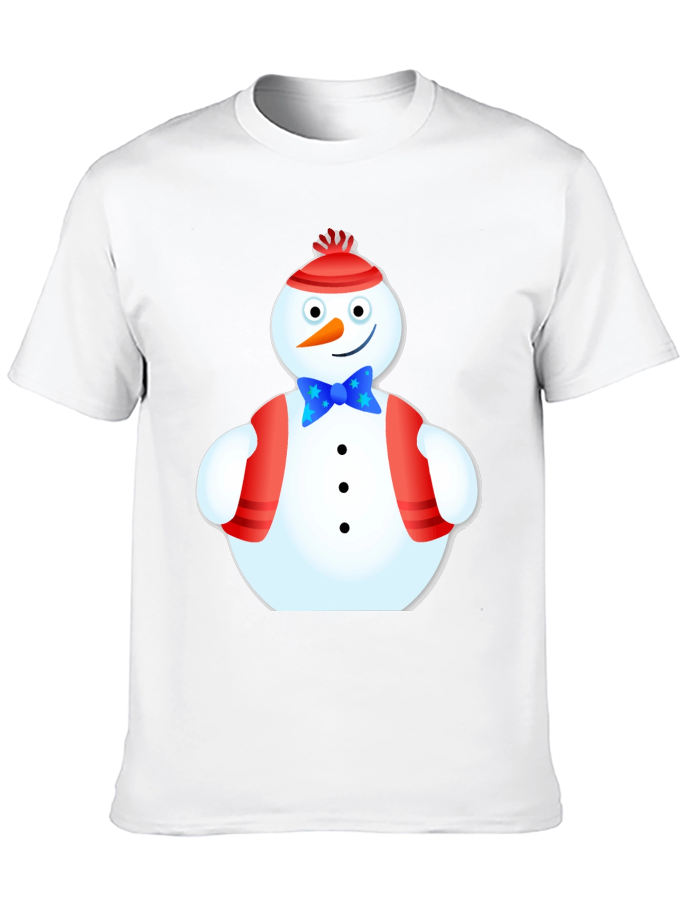 Black Festive Snowman T-Shirt - Holiday Cheer view 10