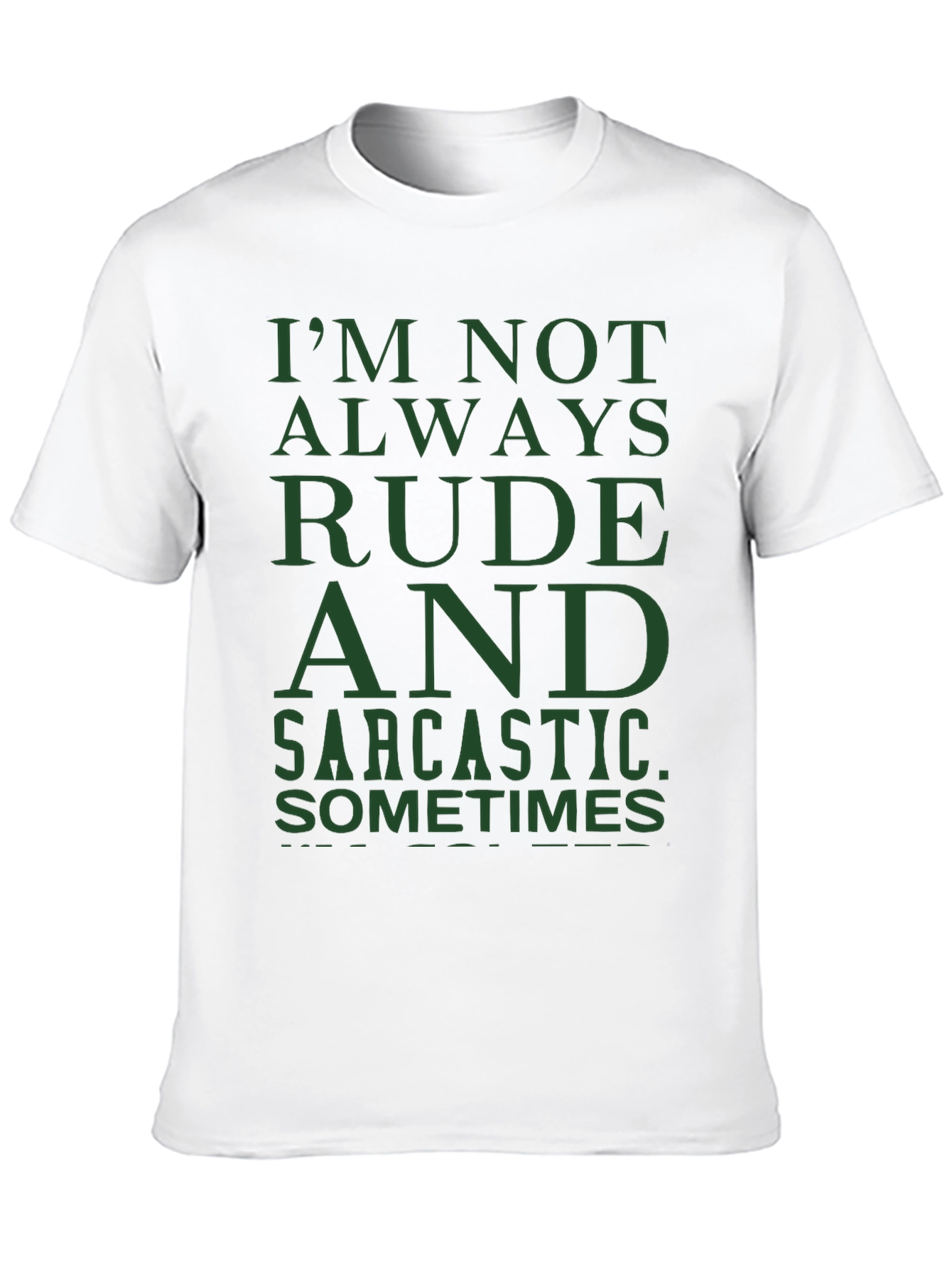 Black Funny Sarcastic Humor Graphic T-Shirt - Mens view 10