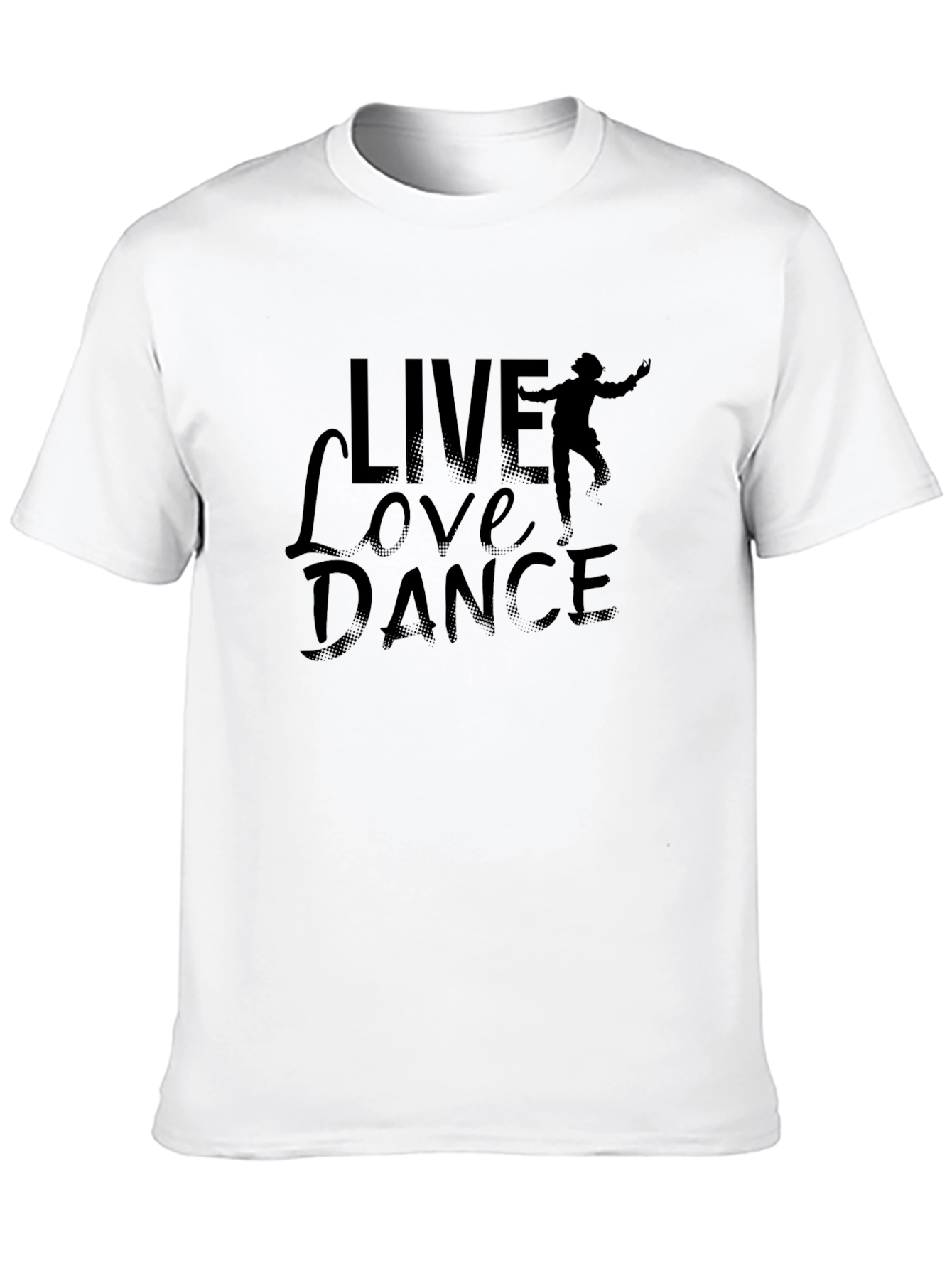 Black Live Love Dance Black T-Shirt view 10
