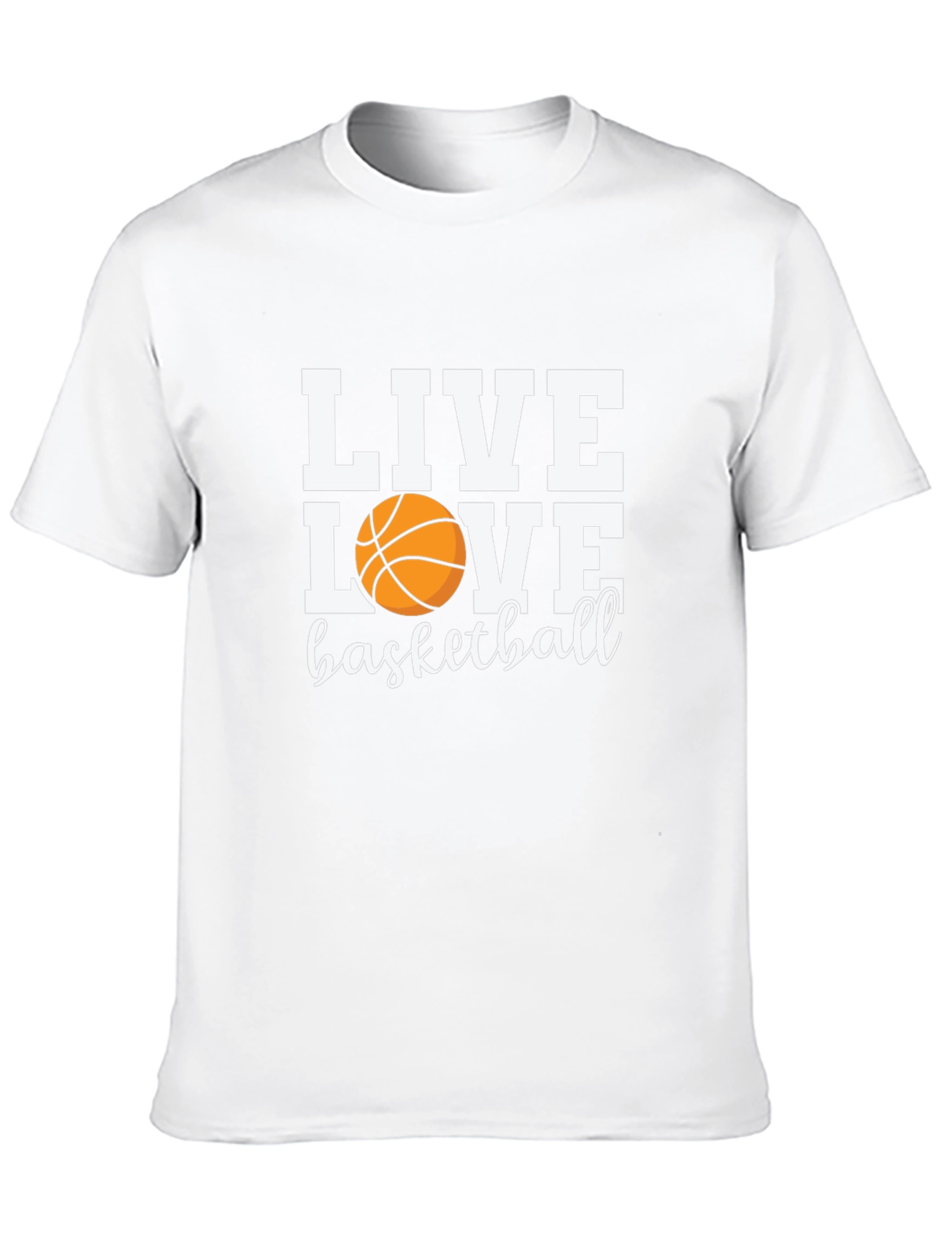 Black Live Love Basketball T-Shirt - Black Graphic Tee view 10