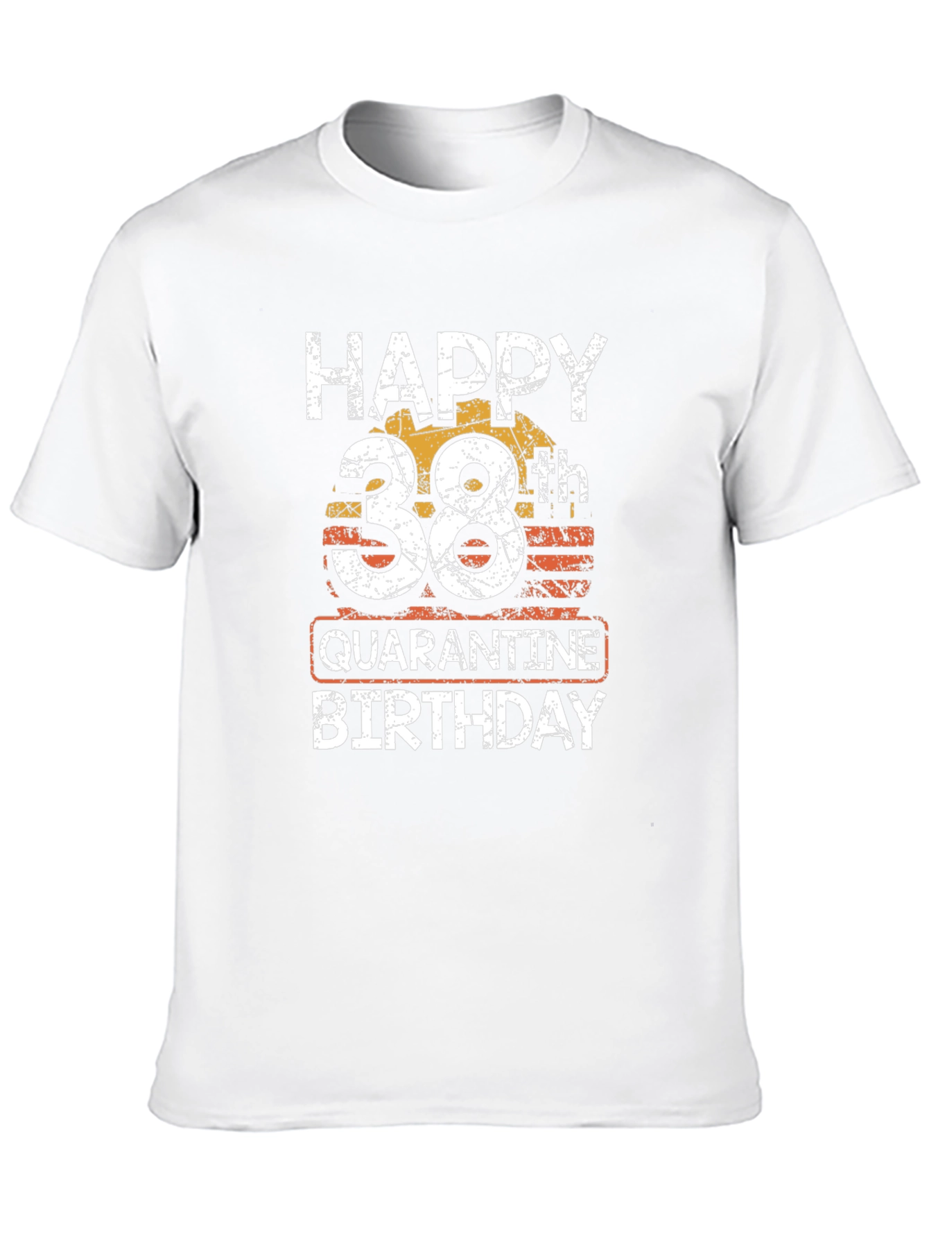 Black Happy 38th Quarantine Birthday Black T-Shirt view 10
