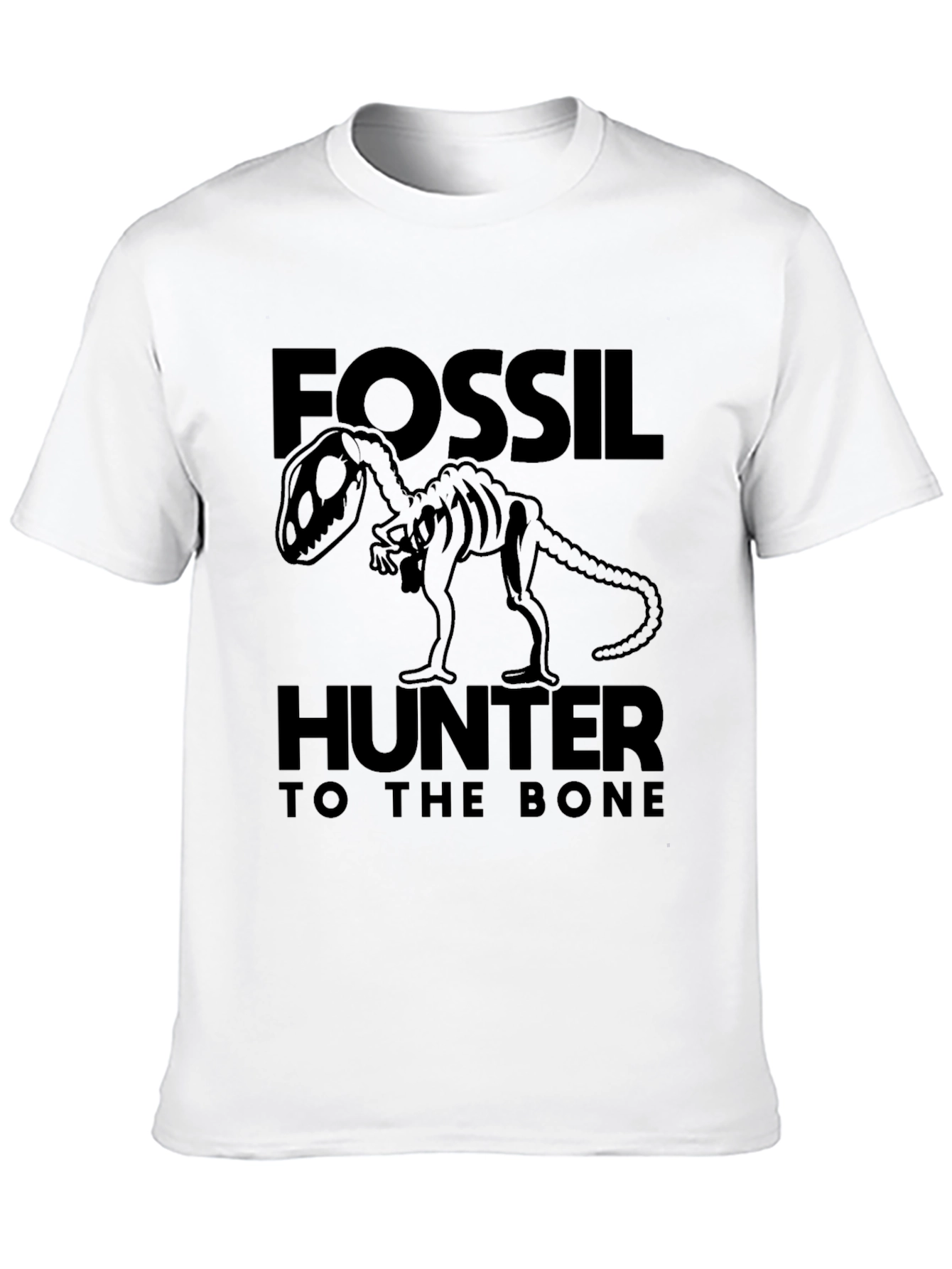 Black Fossil Hunter Dinosaur T-Shirt view 10