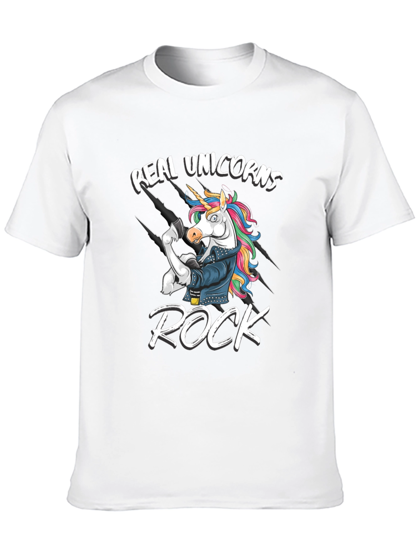 Black Real Unicorns Rock T-Shirt - Black view 10