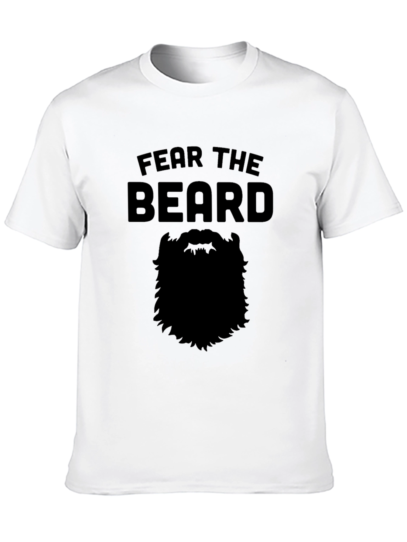 Black Fear the Beard Graphic Tee view 10