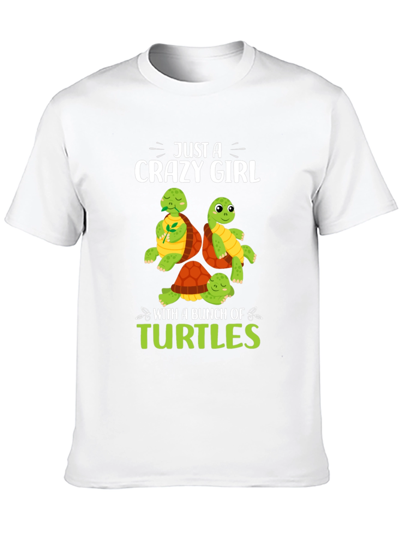 Black Crazy Girl Turtles Graphic Tee view 10