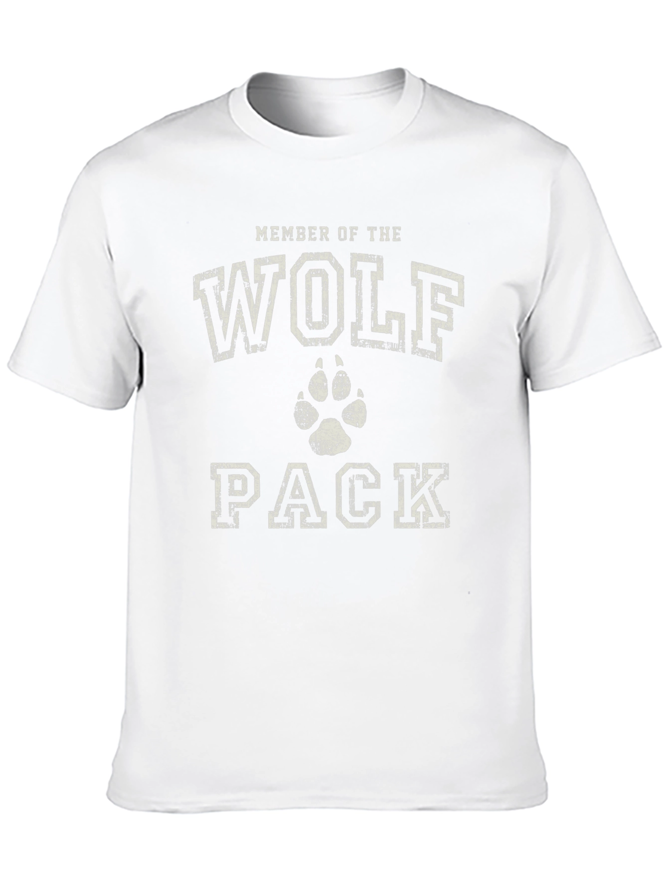 Black Wolf Pack Member Black Cotton Graphic T-Shirt view 10