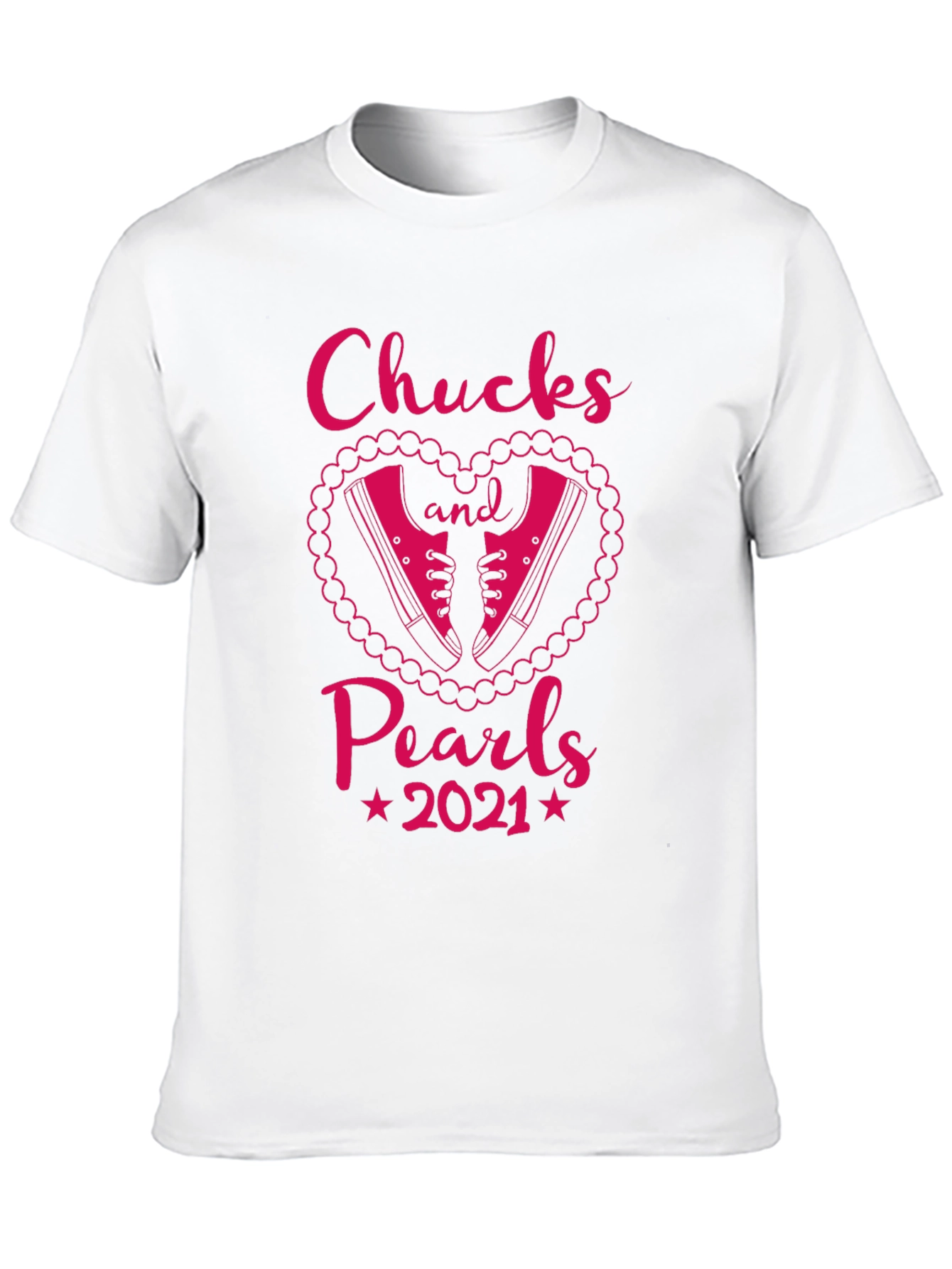 Black Chucks and Pearls 2021 Graphic T-Shirt view 10