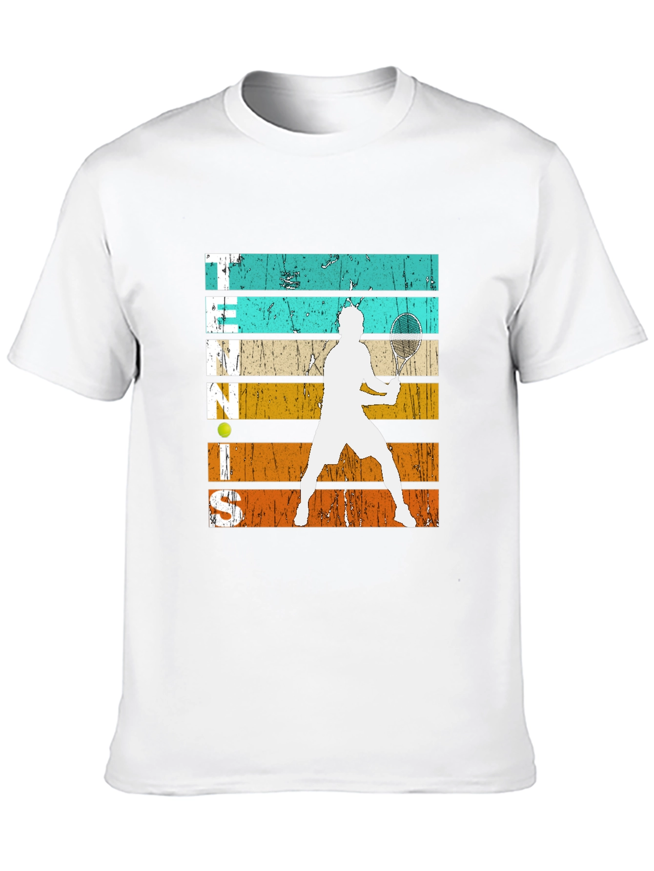 Black Vintage Tennis Player Graphic T-Shirt view 10