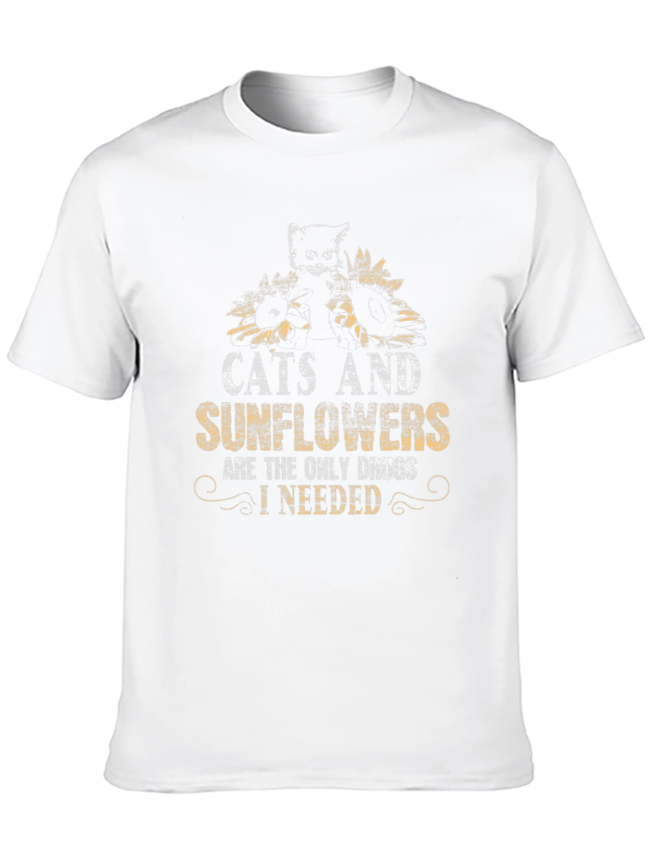 Black Cats and Sunflowers Graphic Tee - Unique Design view 10