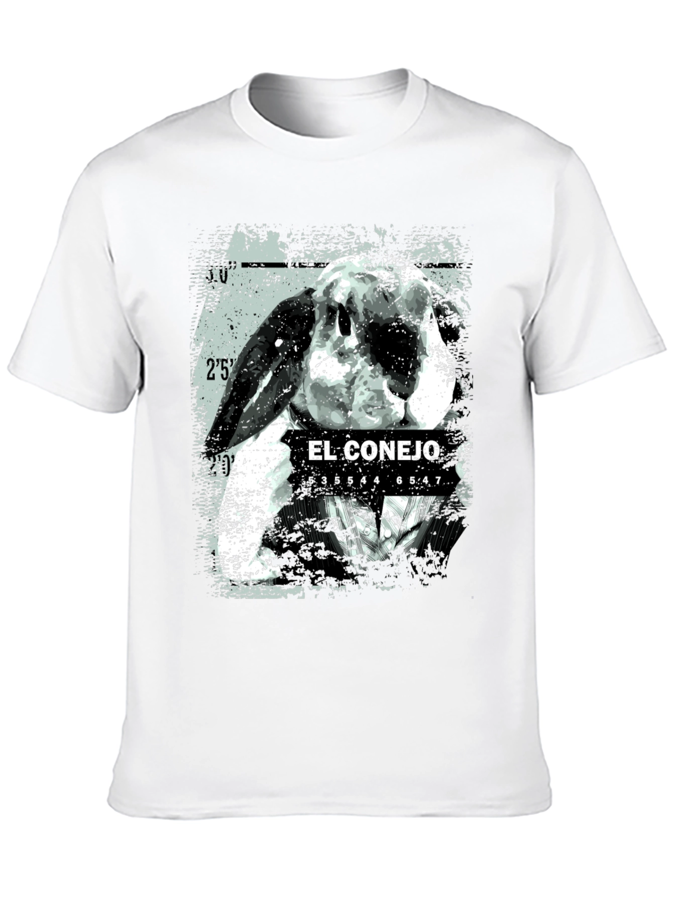 Black El Conejo Graphic T-Shirt - Black Cotton Tee view 10