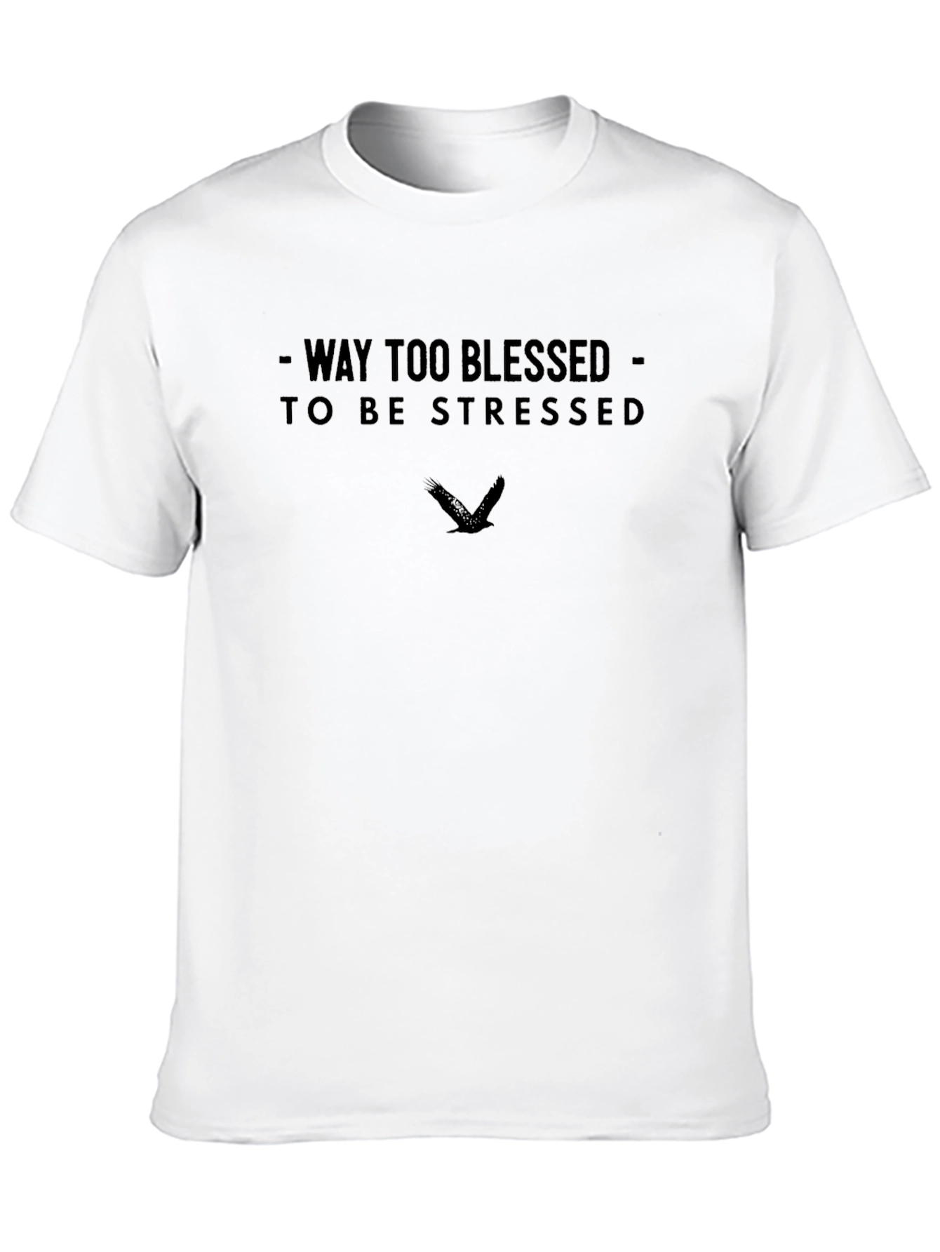 Black Blessed & Stress-Free Graphic Tee view 10
