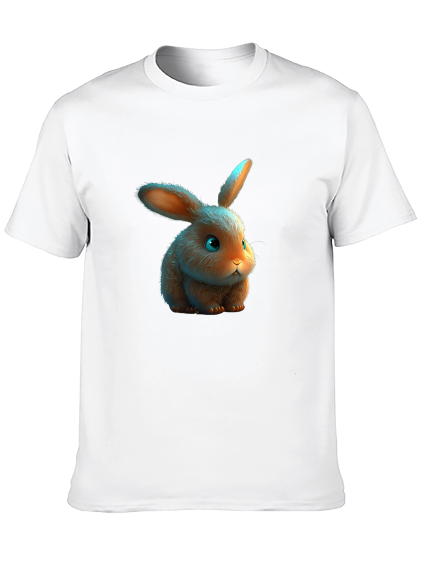 Black Cute Bunny Graphic T-Shirt view 10