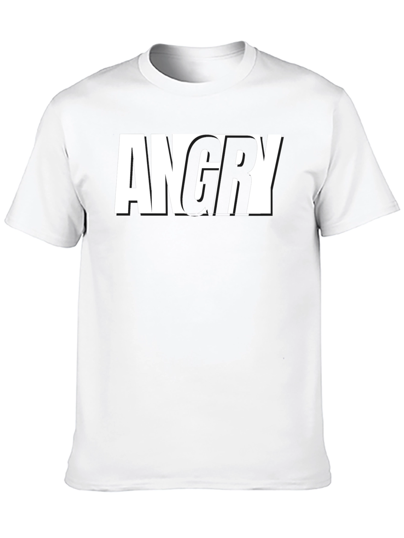 Black Angry Graphic T-Shirt - Bold Statement Tee view 10
