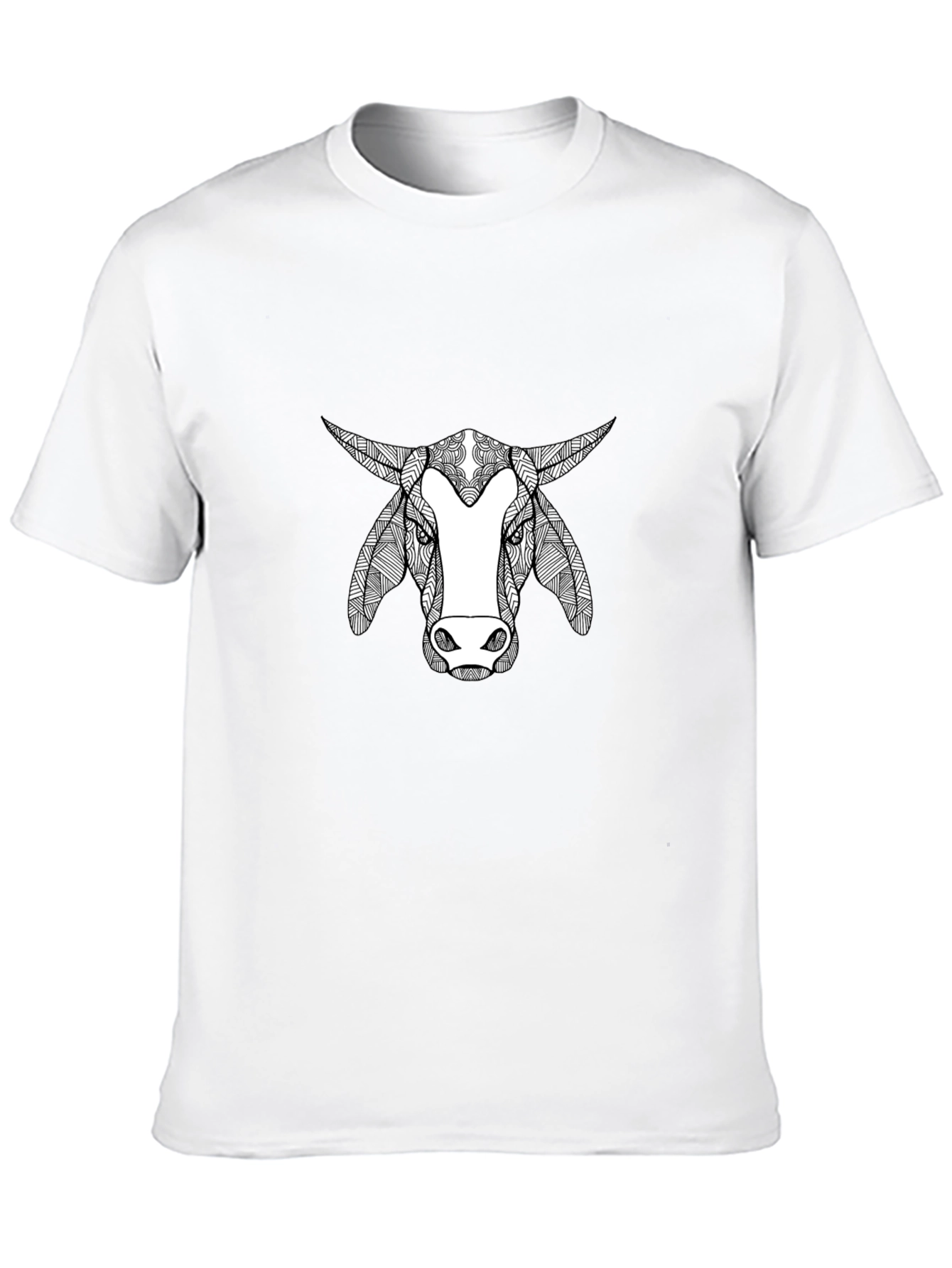Black Bull Graphic Print Crew Neck T-Shirt view 10