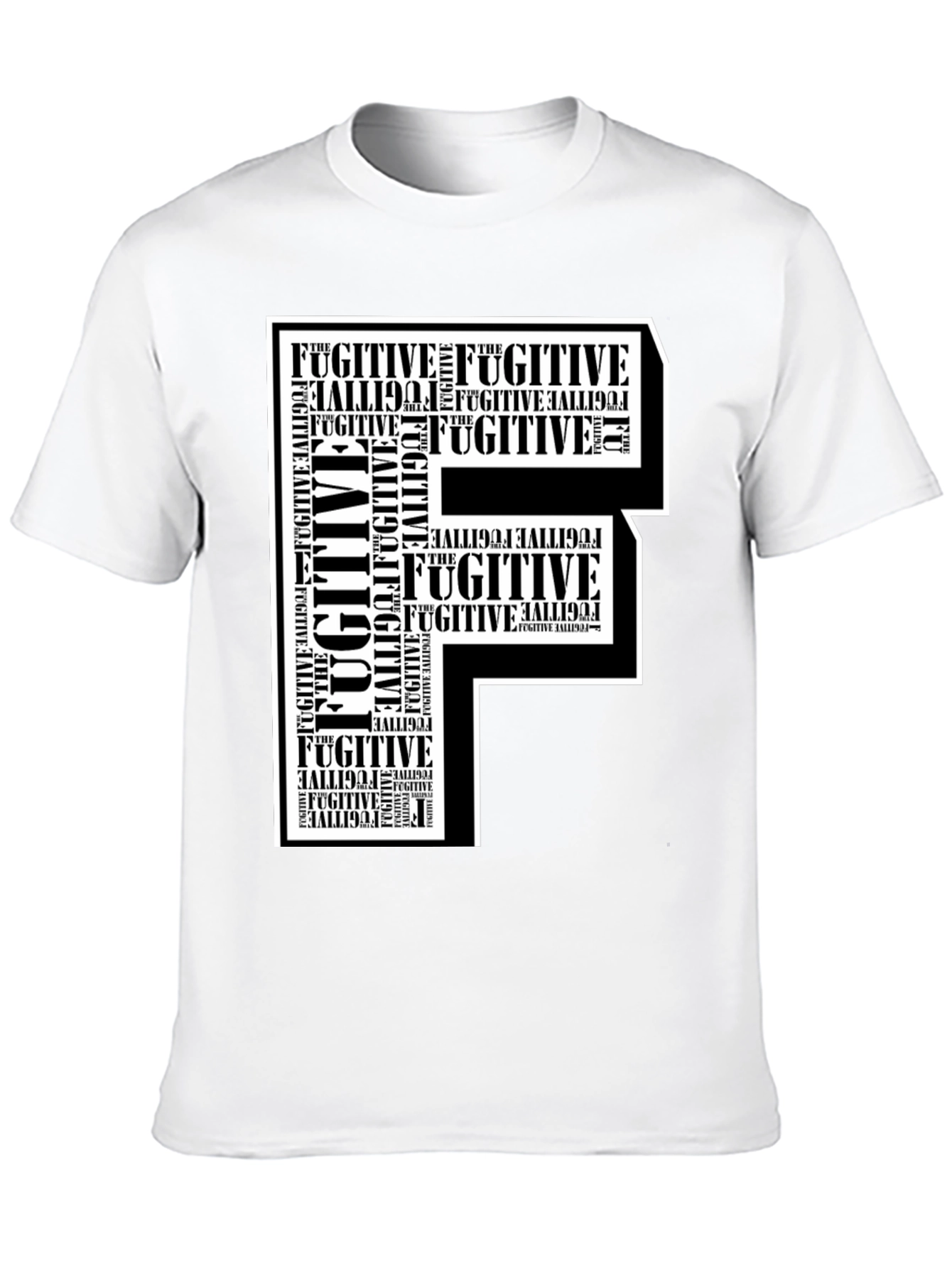 Fugitive F Graphic Print T-Shirt - 10
