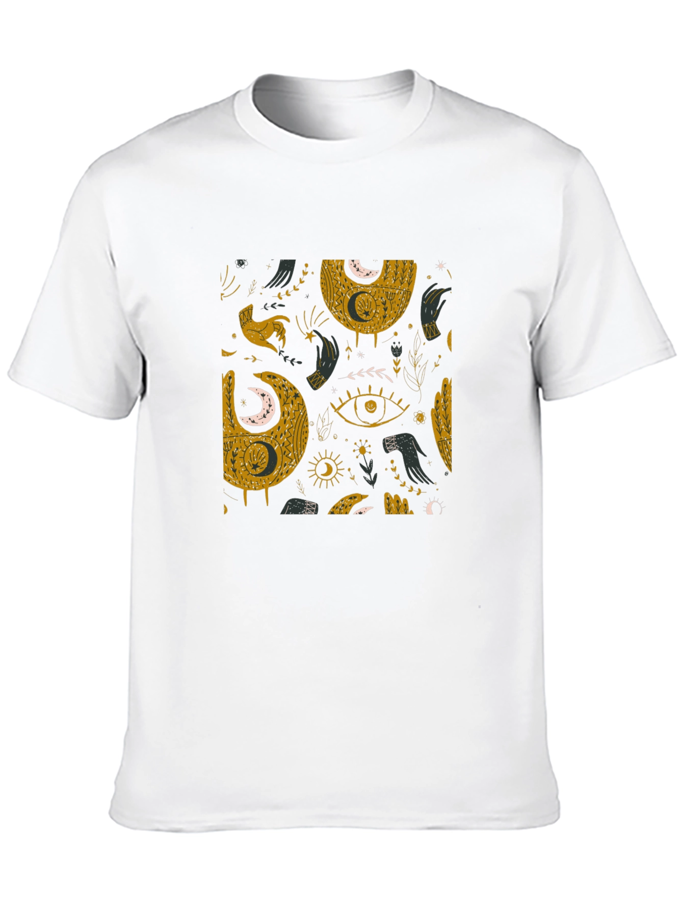 Black Mystic Moon Graphic Tee - Stylish Comfort view 10