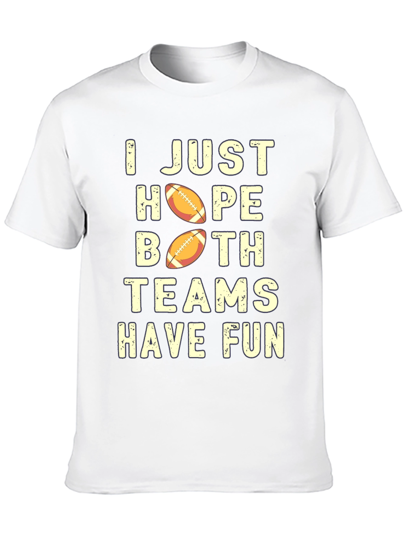 Black Funny Football T-Shirt: I Hope Both Teams Have Fun view 10