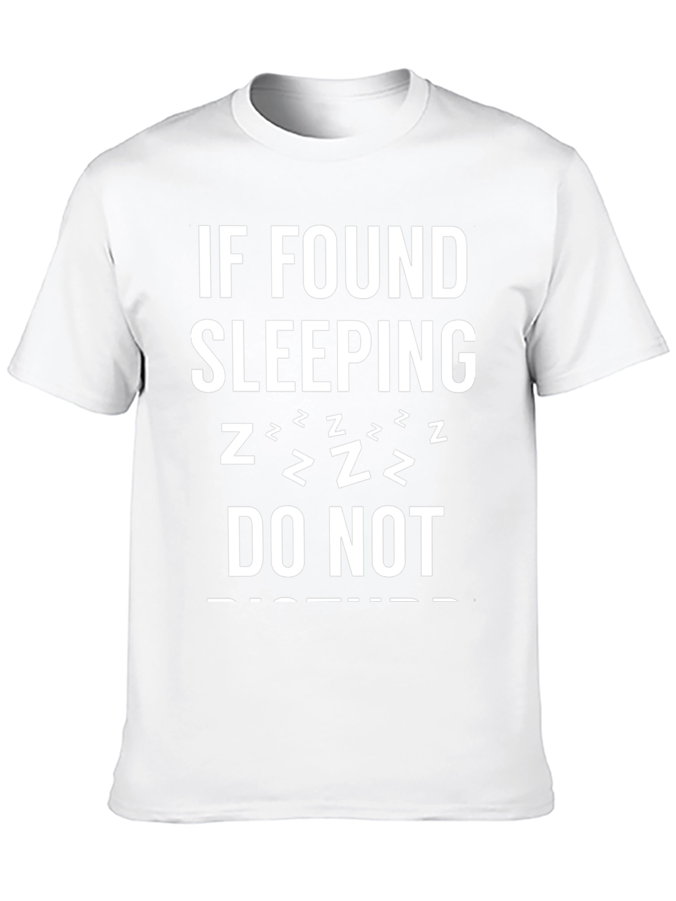 Black Funny Sleeping T-Shirt - Do Not Disturb! view 10